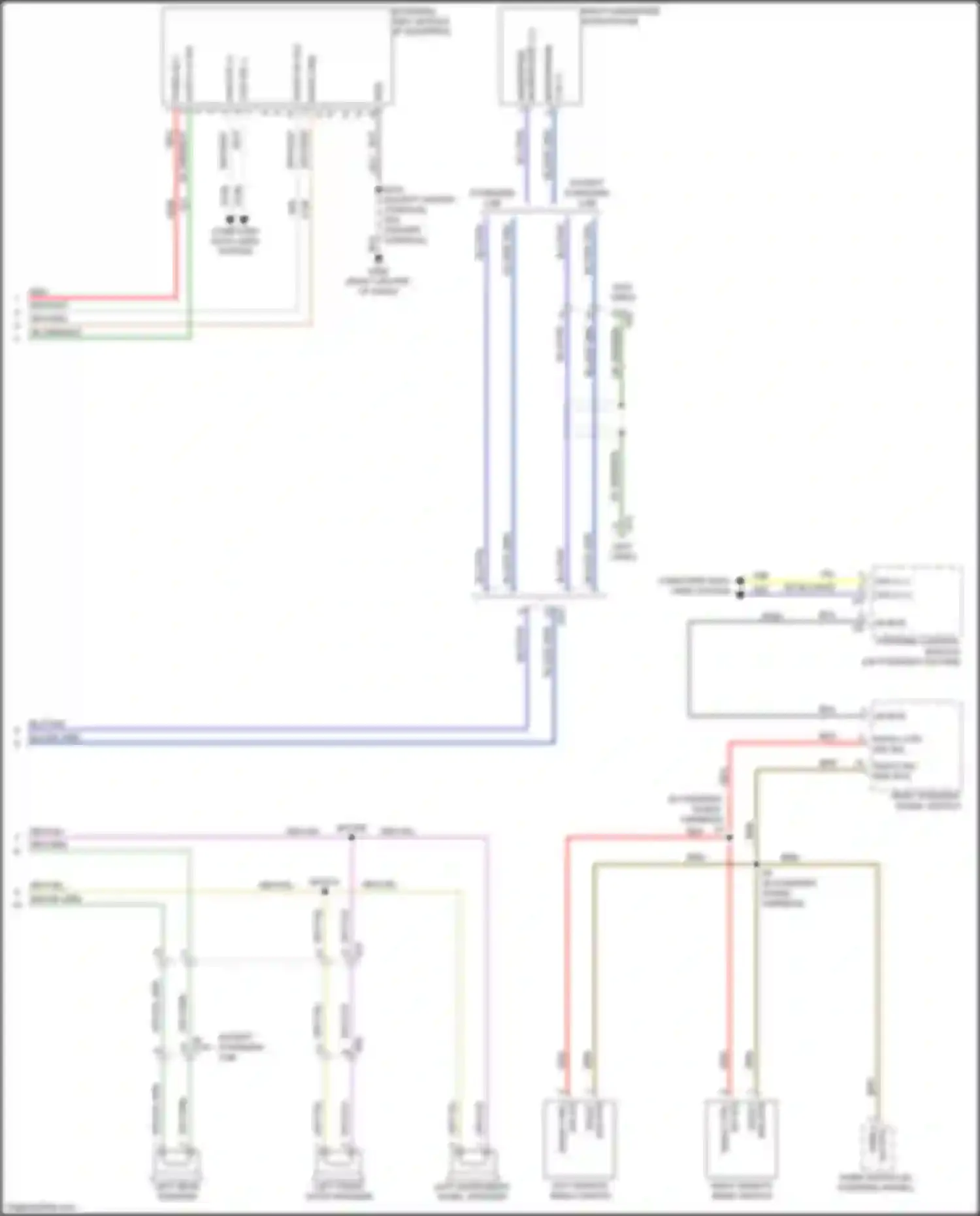 Wiring diagram right remote radio switch for RAM 1500 IV (2011-2024)