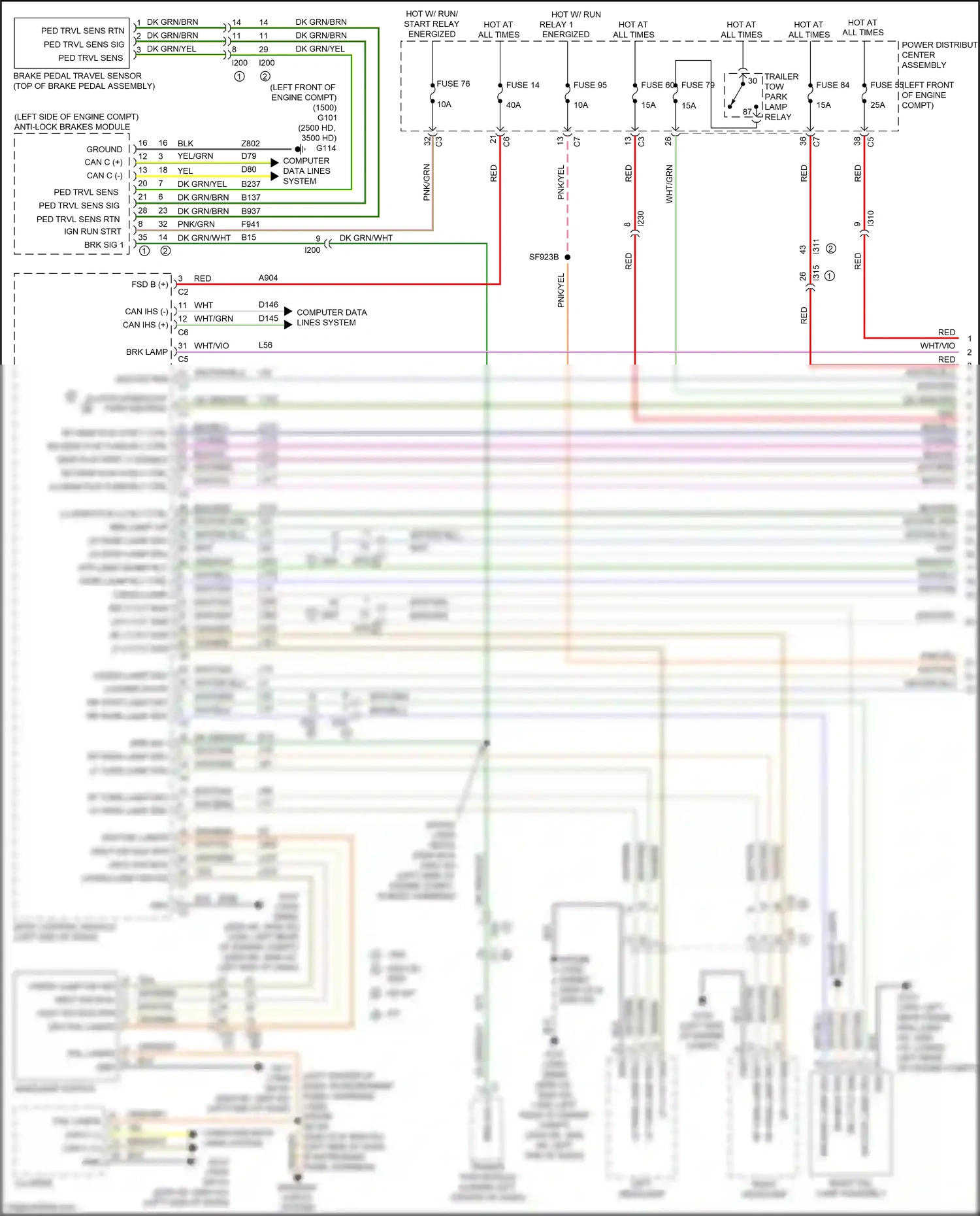 RAM 1500 IV (2011-2024) computer data lines system wiring diagram  (35 of 105)