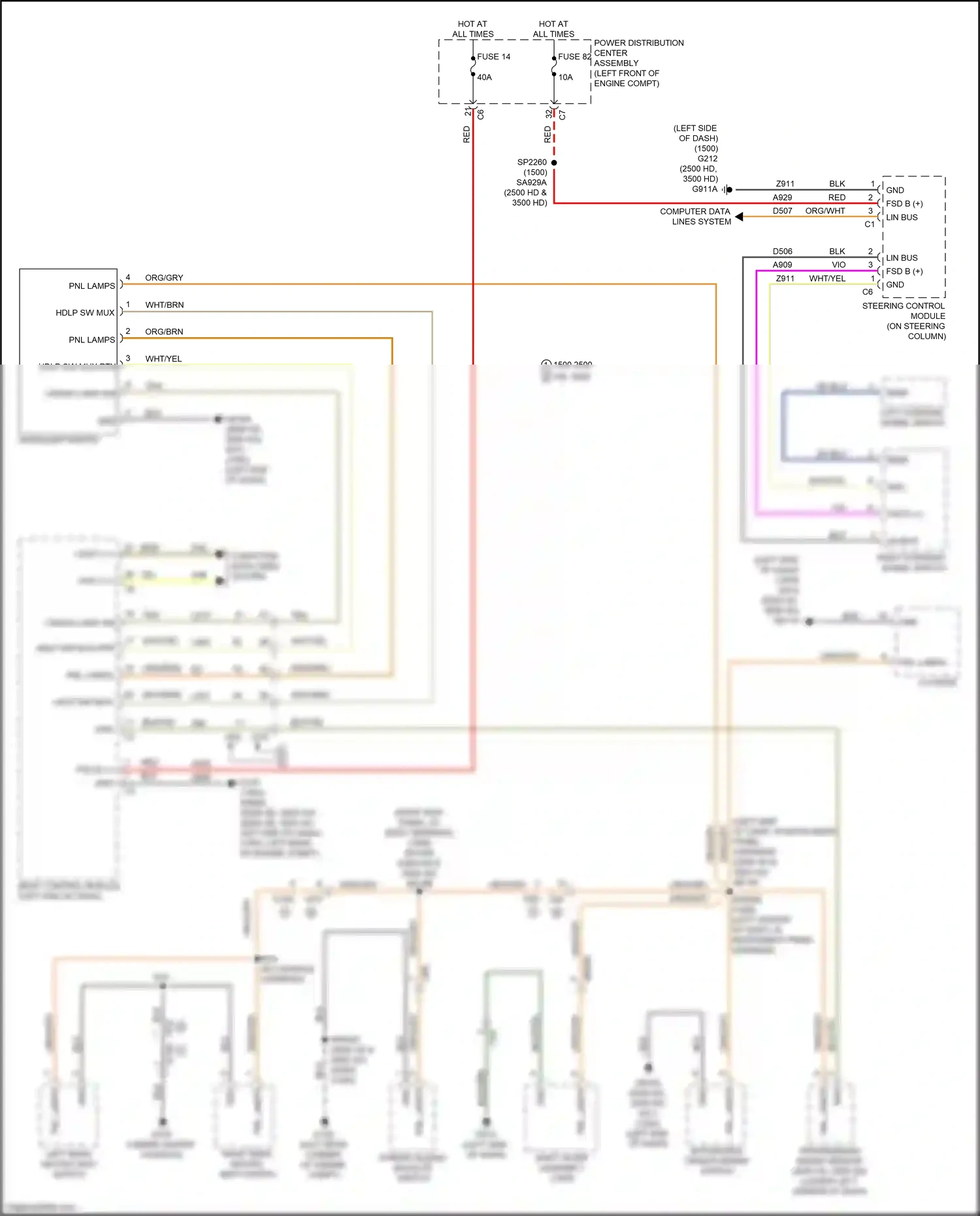 RAM 1500 IV (2011-2024) computer data lines system wiring diagram  (6 of 105)