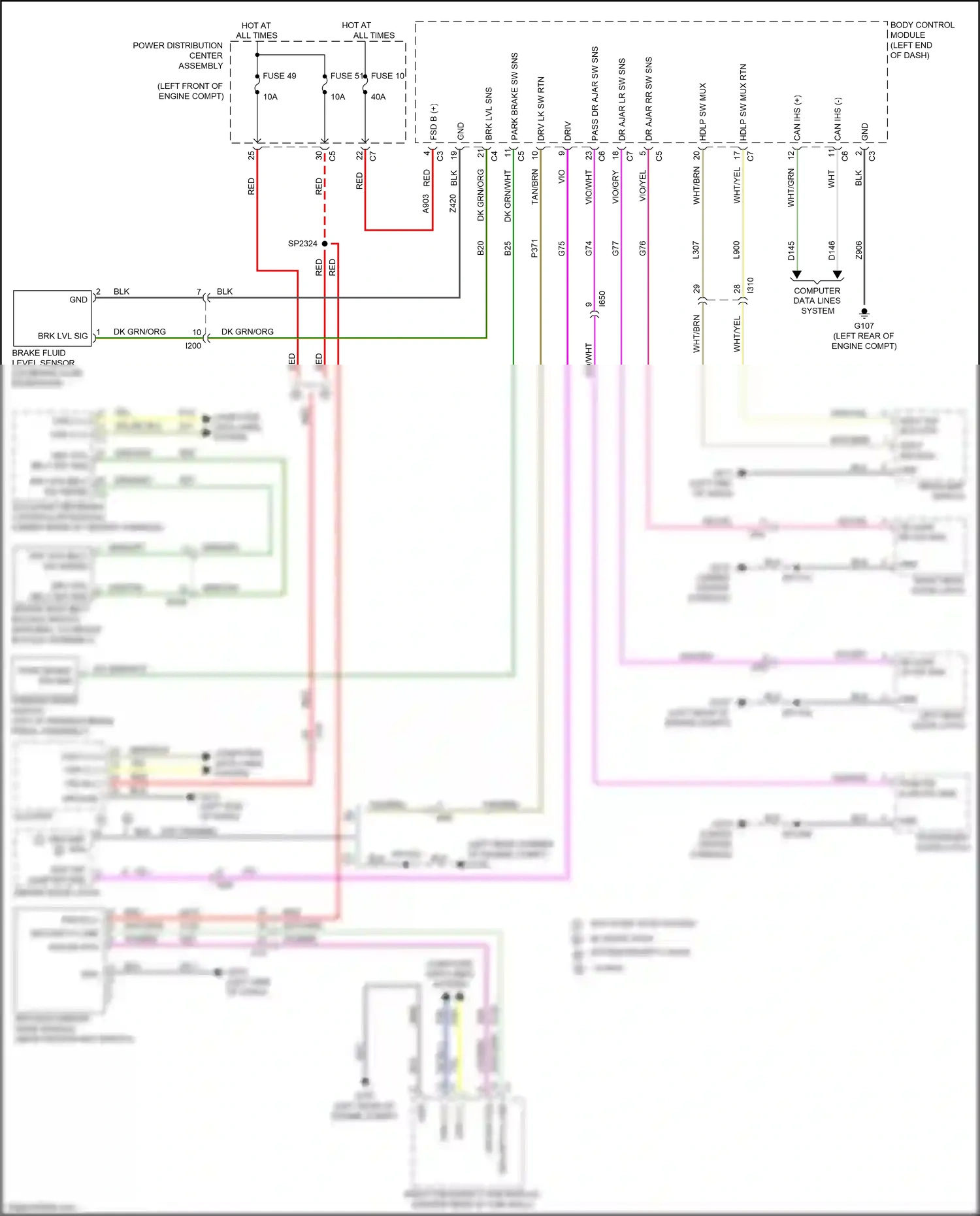 RAM 1500 IV (2011-2024) computer data lines system wiring diagram  (50 of 105)