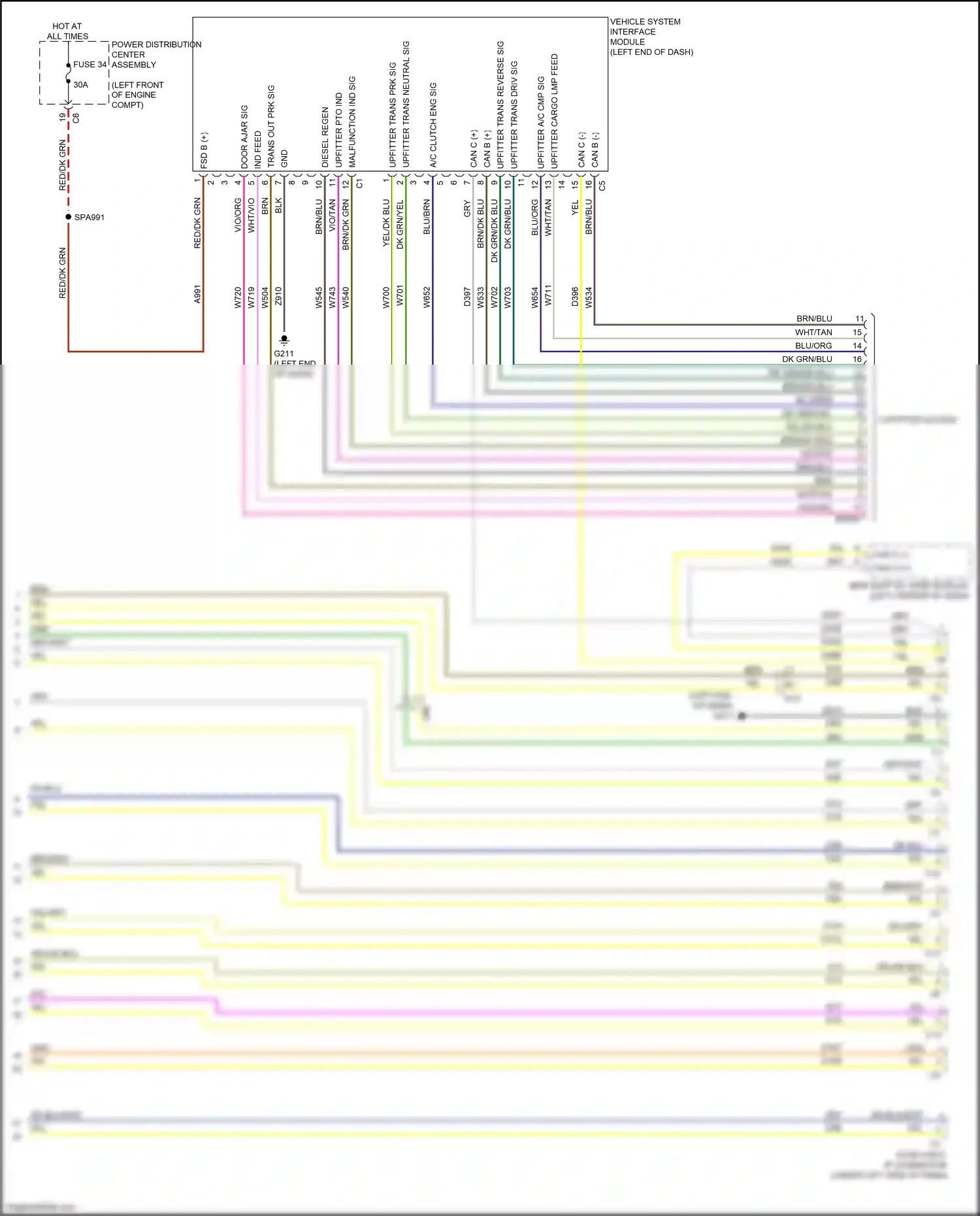 RAM 1500 IV (2011-2024) dk grn/yel wiring diagram  (3 of 35)