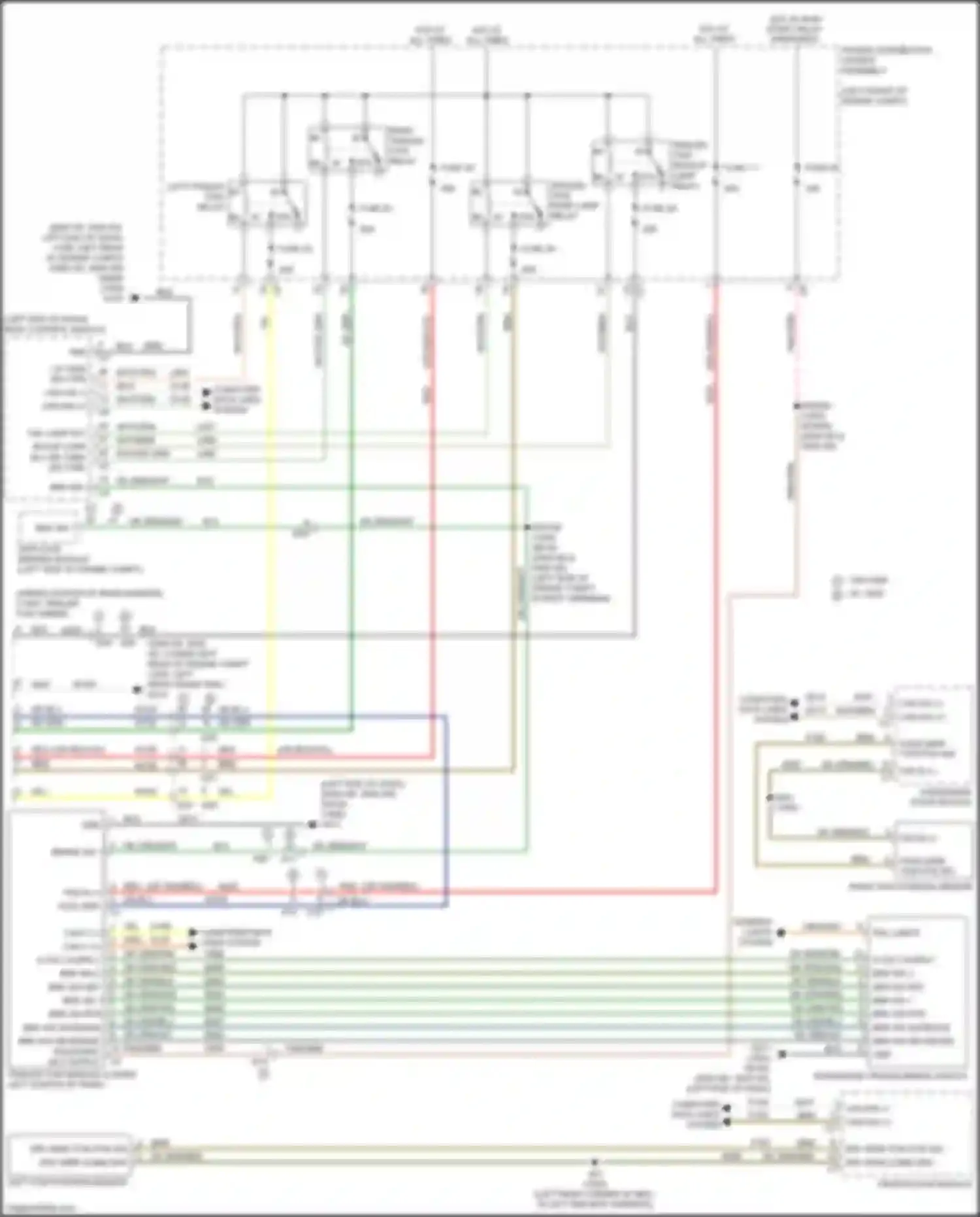 Wiring diagram left tow position sensor for RAM 1500 IV (2011-2024)