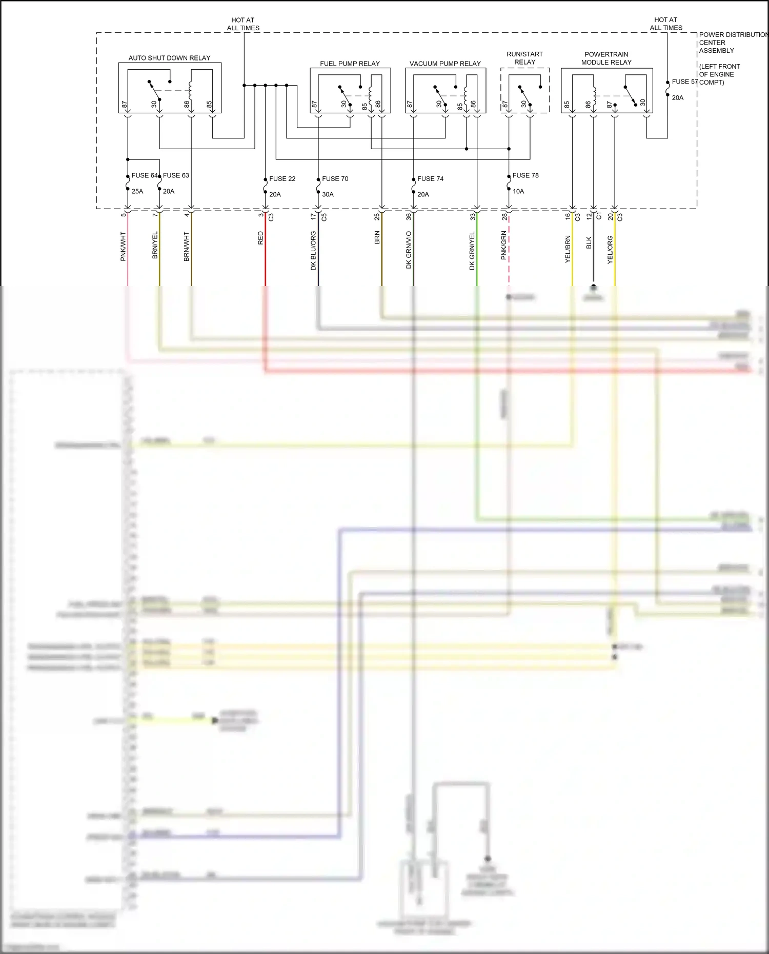 RAM 1500 IV (2011-2024) fsd ign run-start wiring diagram  (3 of 3)