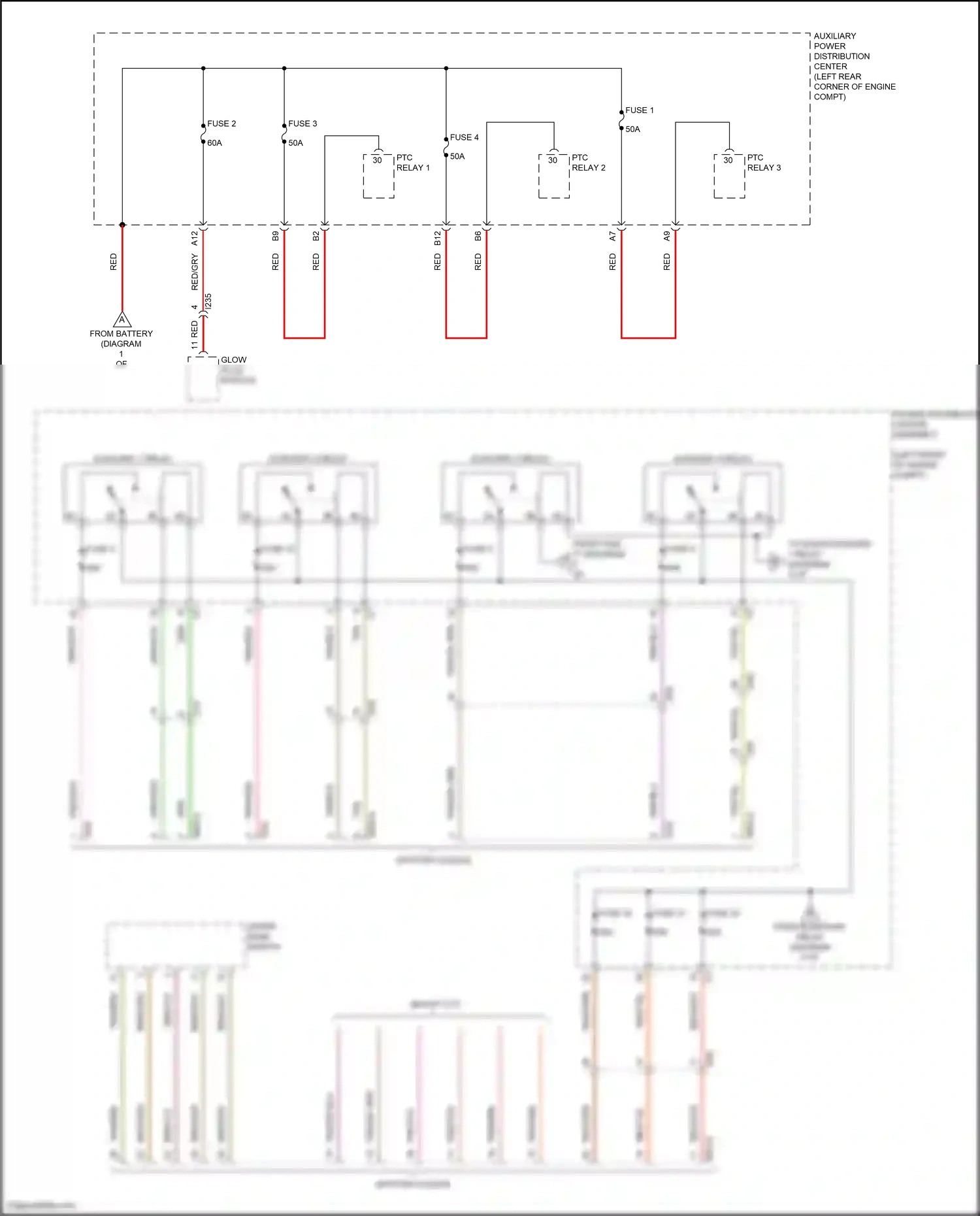 RAM 1500 IV (2011-2024) glow plug module wiring diagram  (4 of 5)