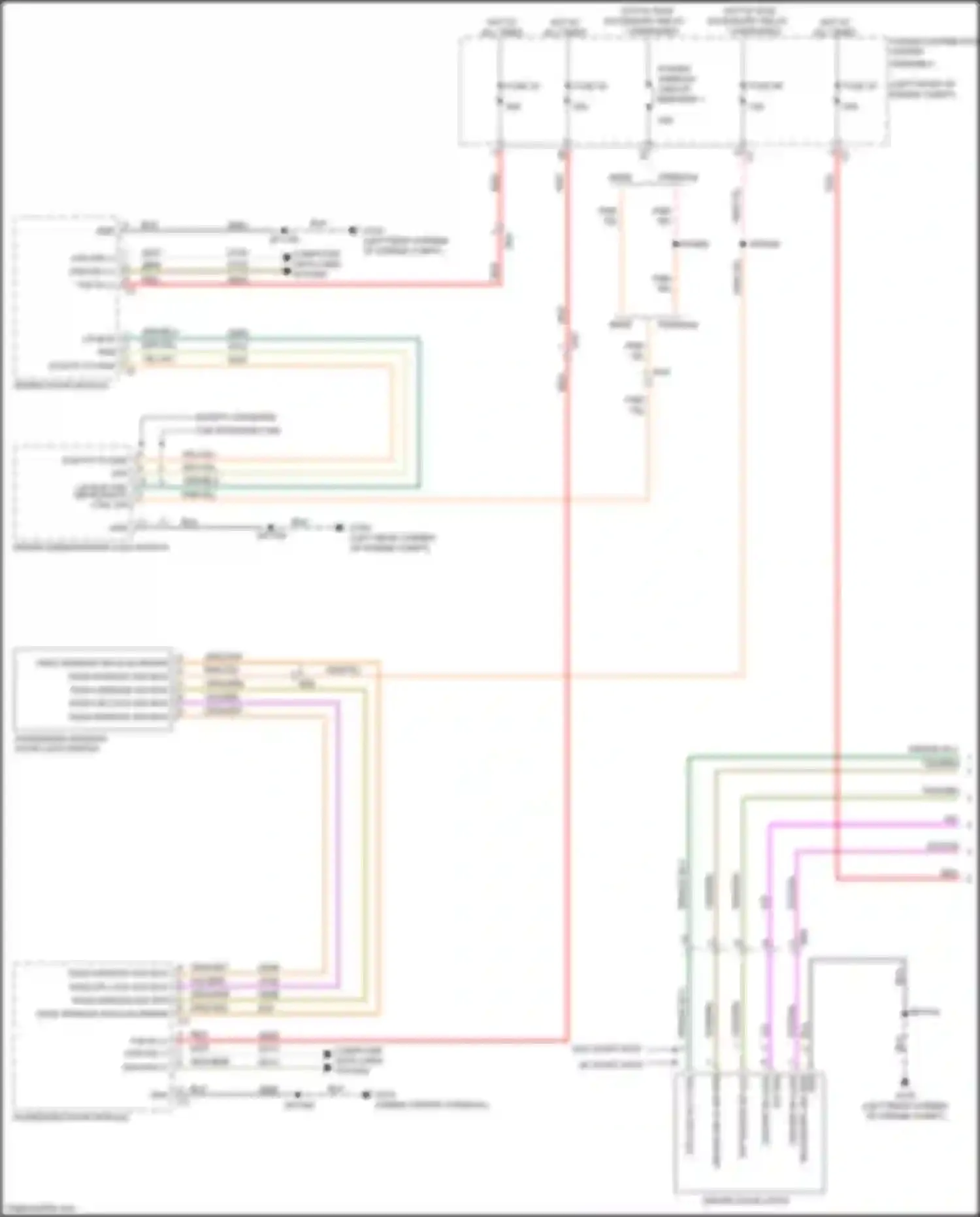 Wiring diagram pass window sw mux for RAM 1500 IV (2011-2024)