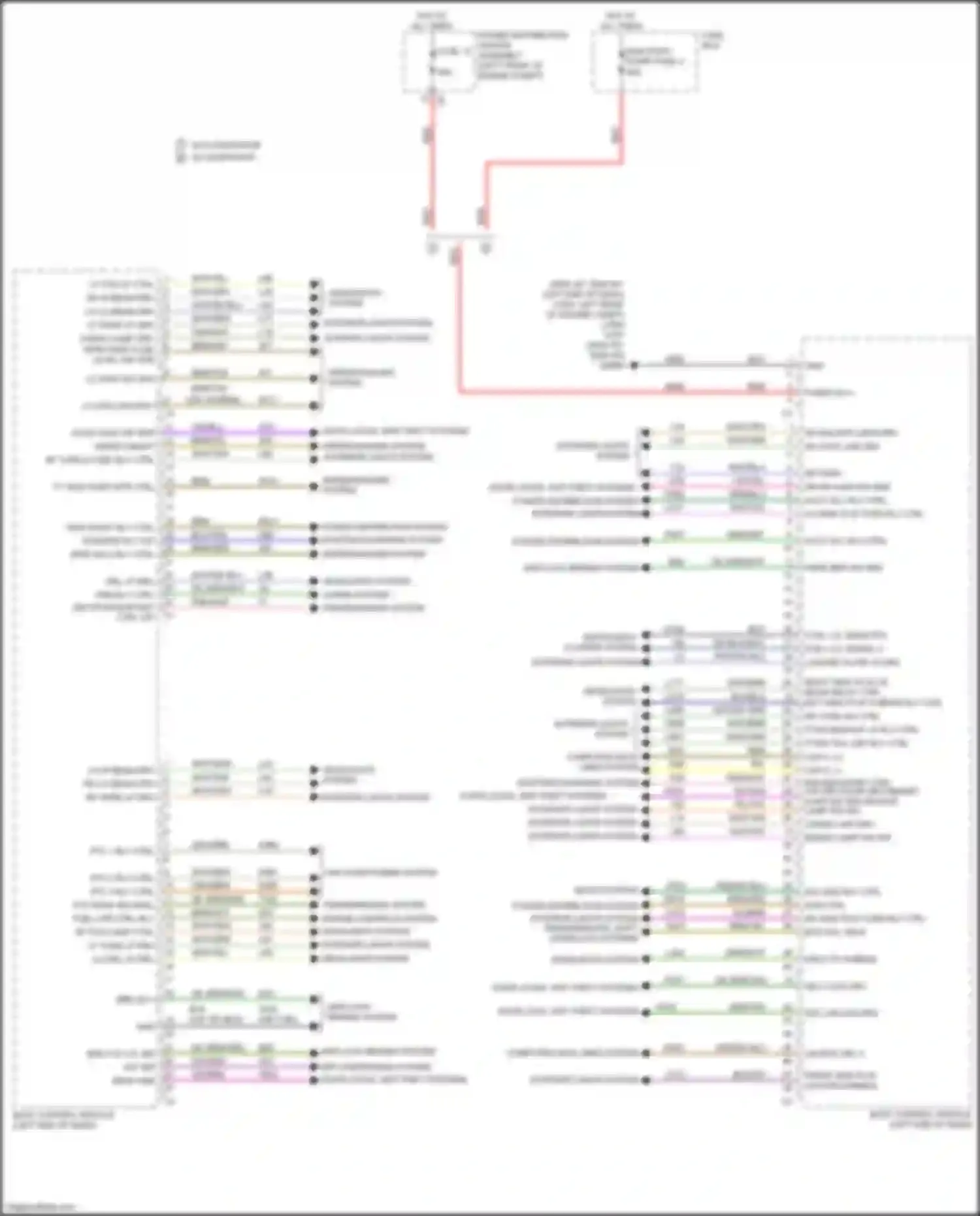 Wiring diagram w/o start/stop w/ start/stop for RAM 1500 IV (2011-2024)