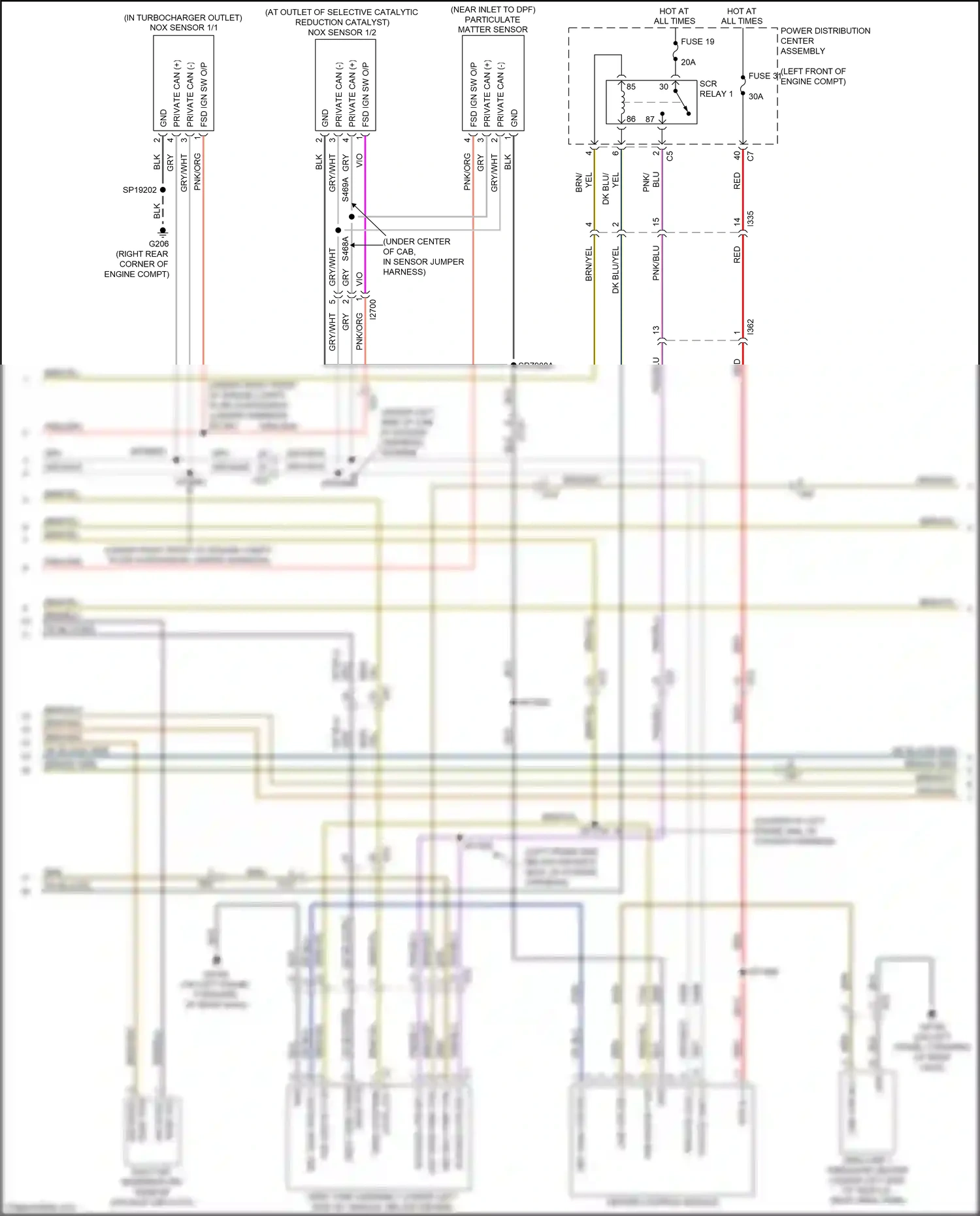 RAM 1500 IV (2011-2024) inlet air temperature sensor wiring diagram  (1 of 3)
