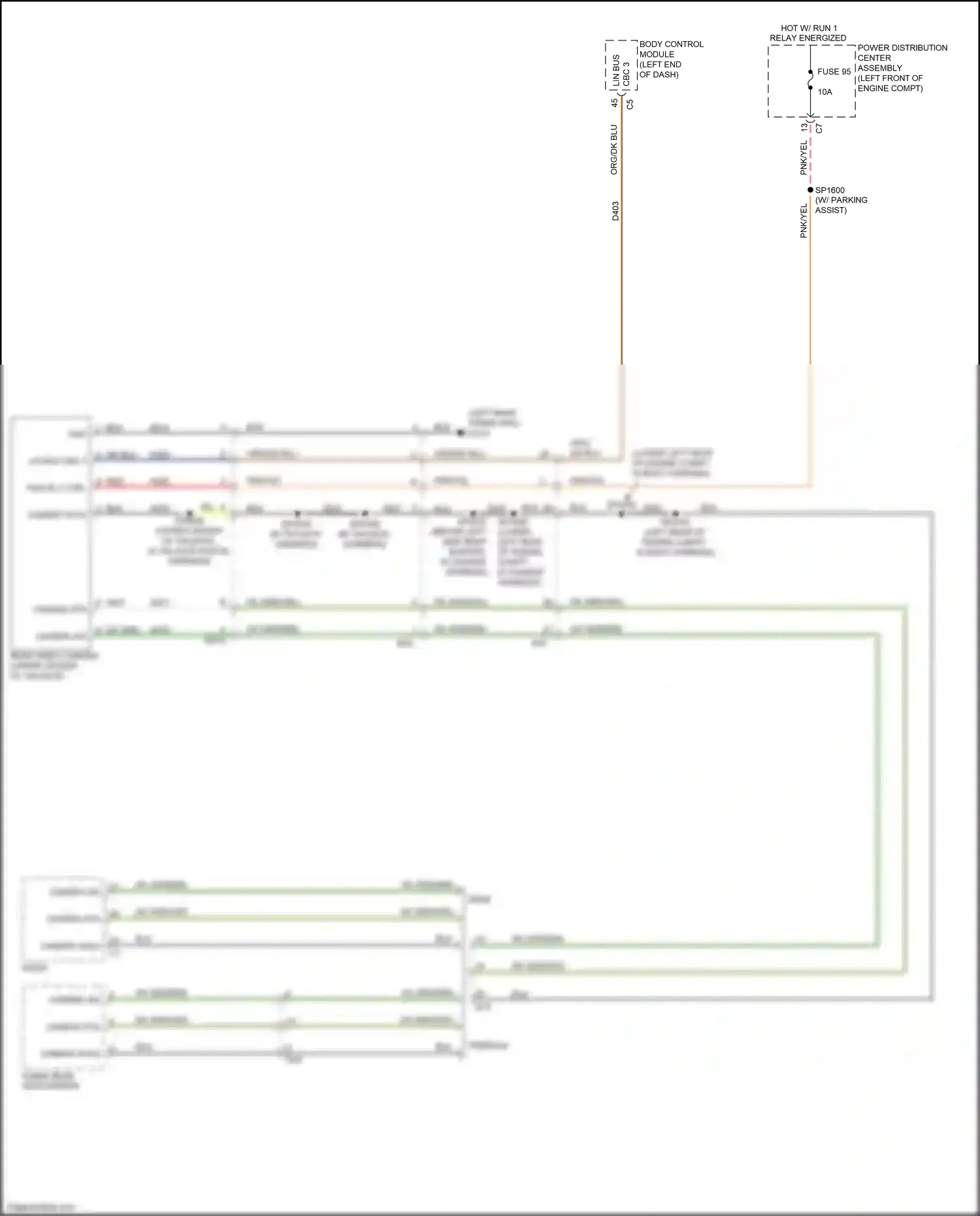 RAM 1500 IV (2011-2024) inside rear view mirror wiring diagram  (6 of 6)