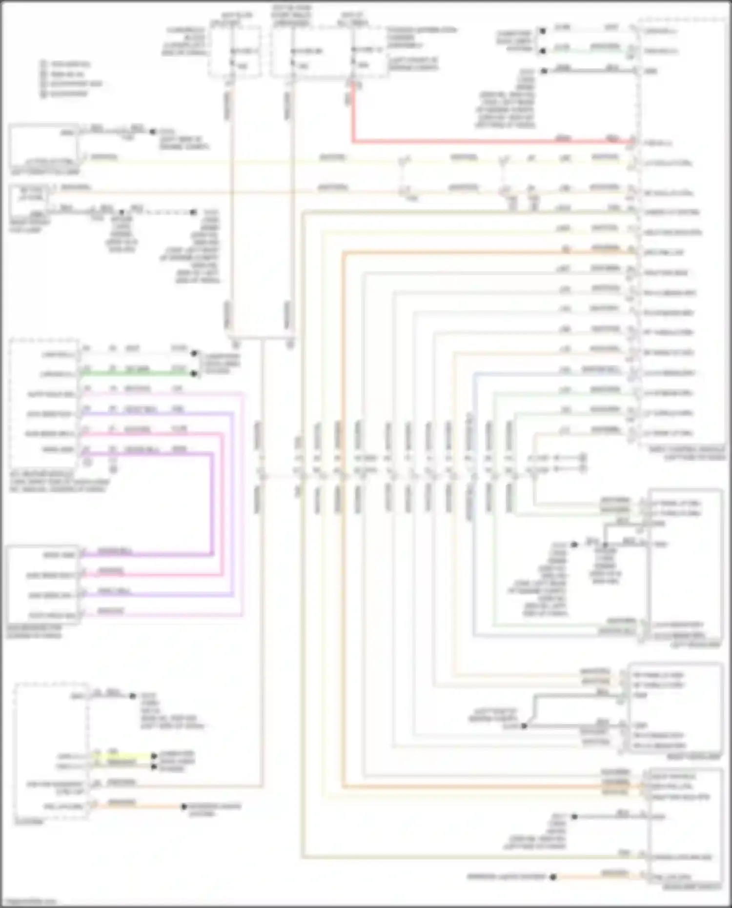 Wiring diagram left headlamp for RAM 1500 IV (2011-2024)