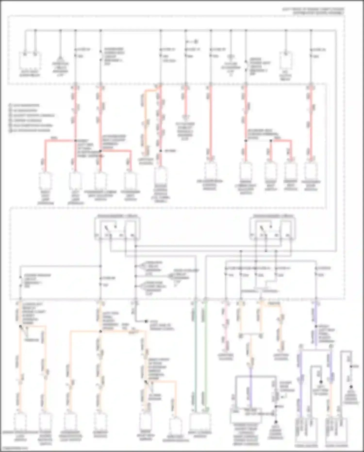 Wiring diagram left spot lamp for RAM 1500 IV (2011-2024)