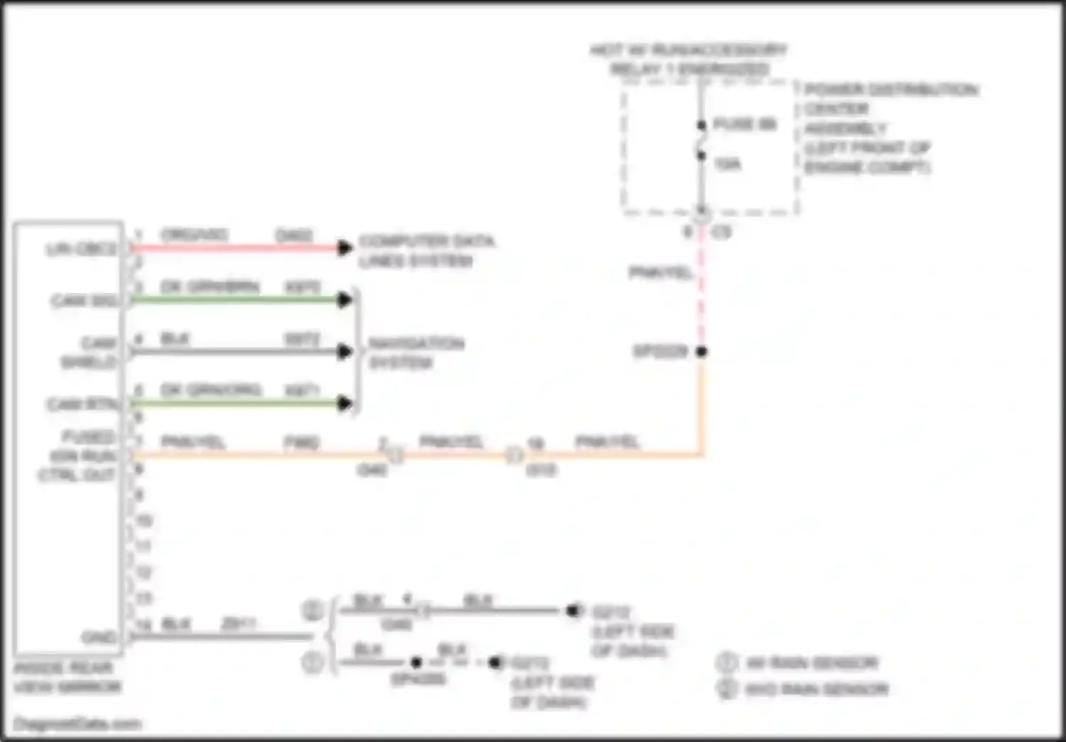 Wiring diagram navigation system for RAM 1500 IV (2011-2024) (1 of 6)