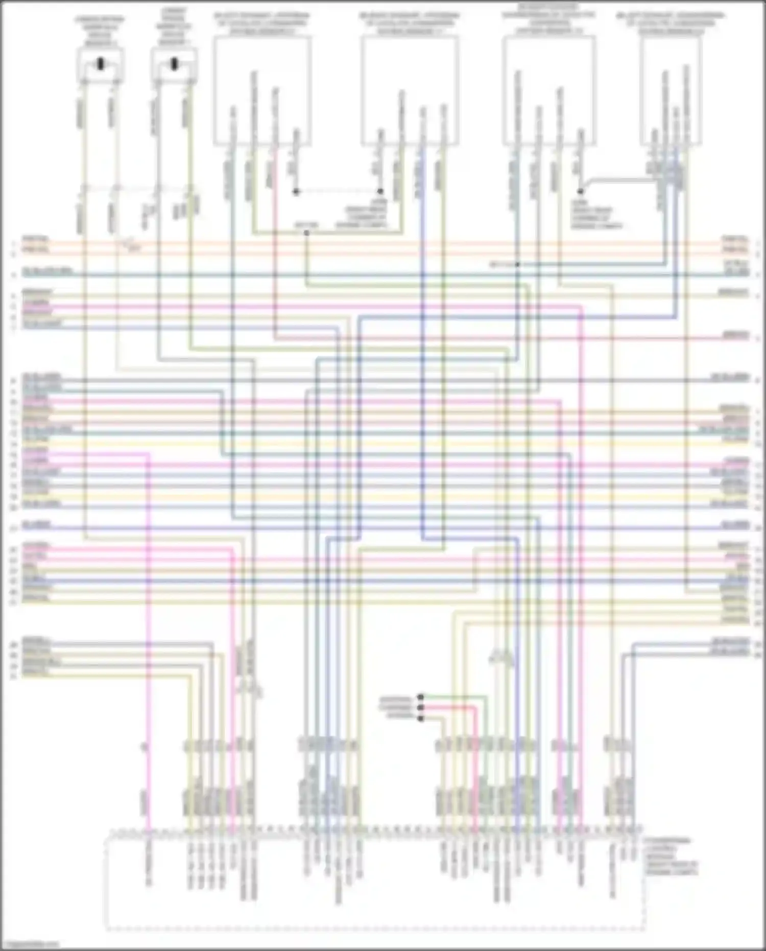 Wiring diagram knock sensor 1 for RAM 1500 IV (2011-2024)