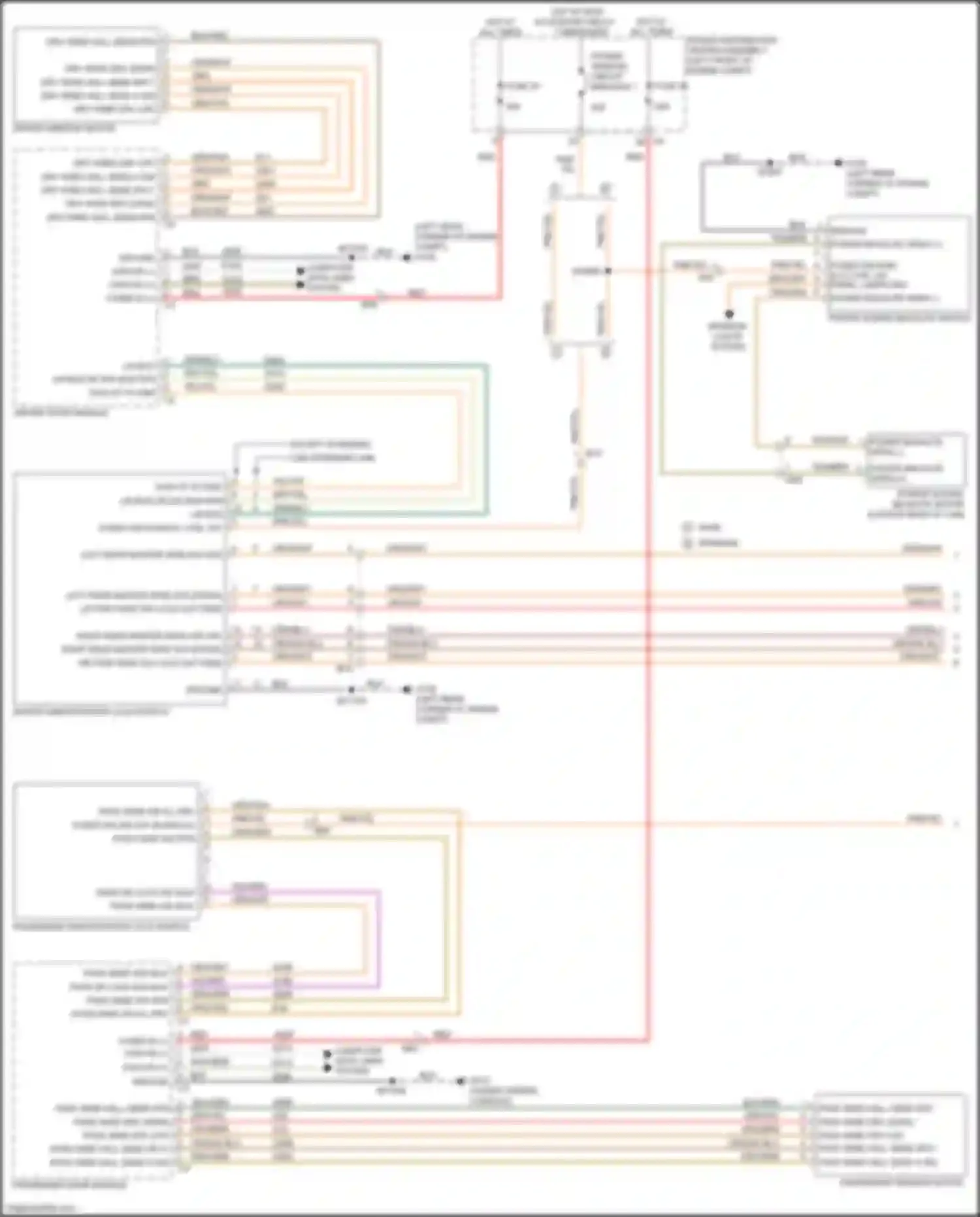 Wiring diagram passenger window motor for RAM 1500 IV (2011-2024) (1 of 1)