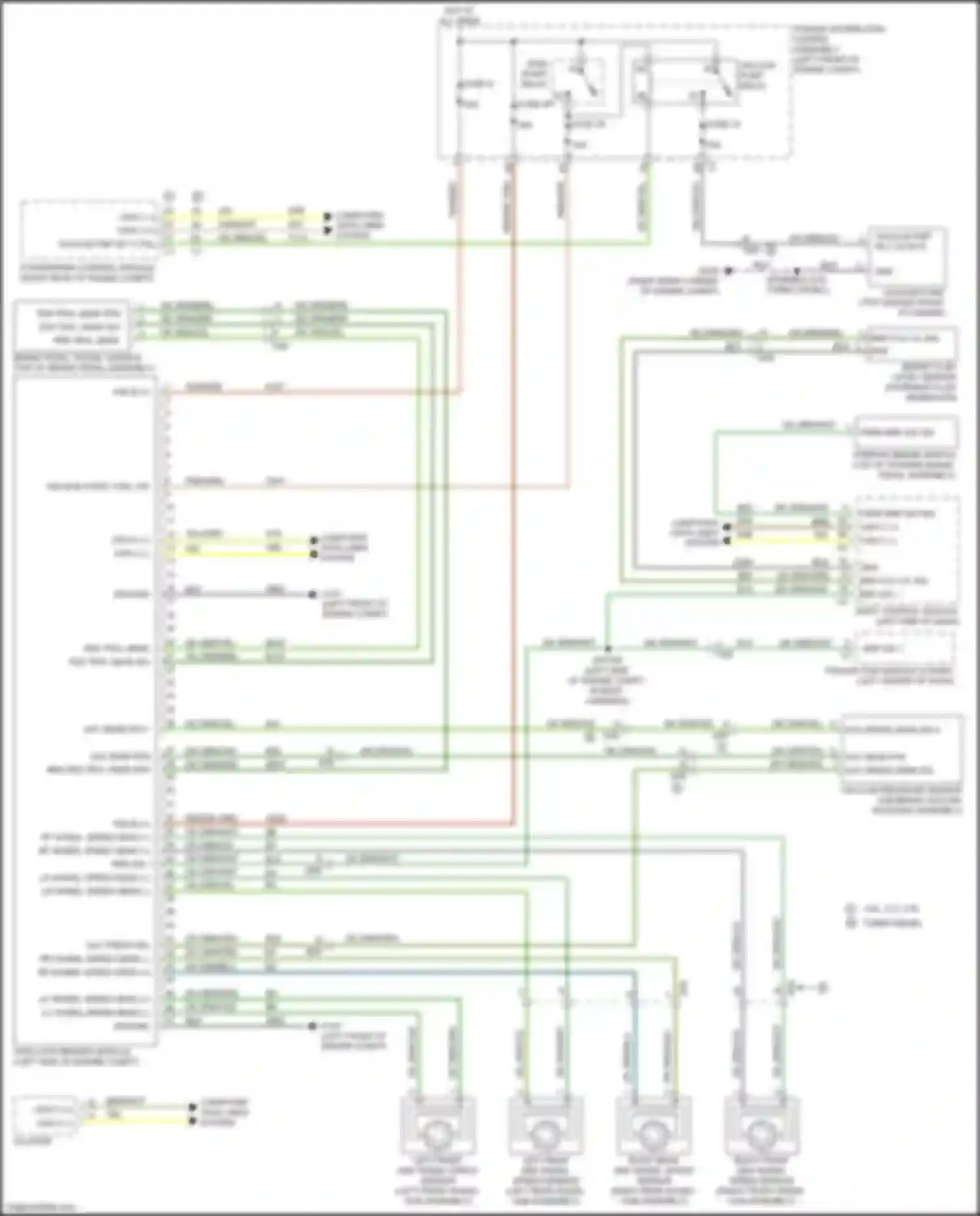 Wiring diagram ped trvl sens fd for RAM 1500 IV (2011-2024) (5 of 8)
