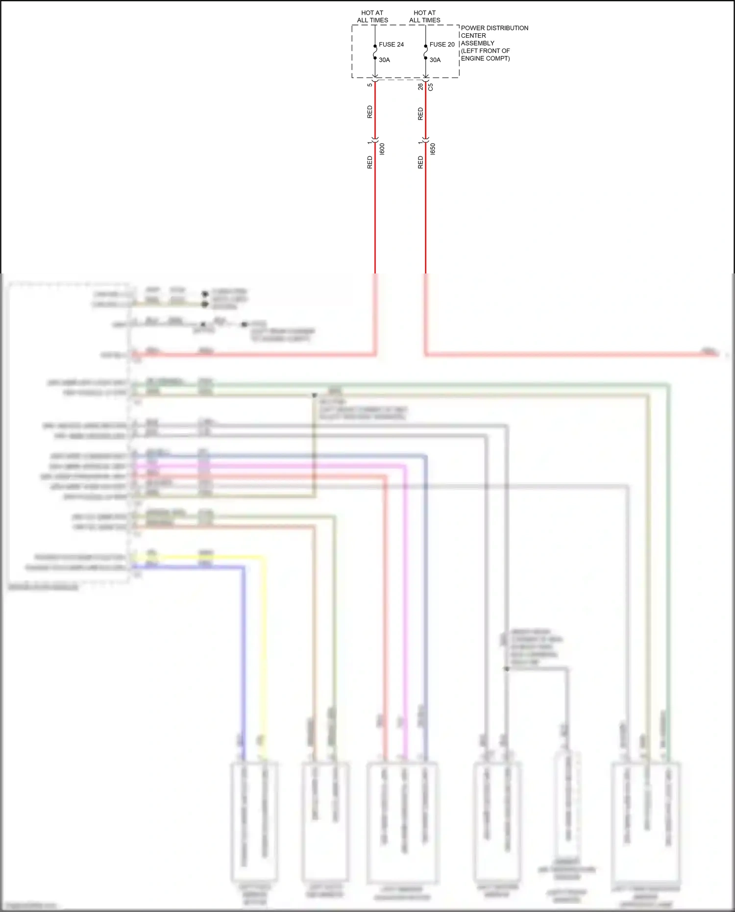 RAM 1500 IV (2011-2024) power fold mirr fold drv wiring diagram  (3 of 6)