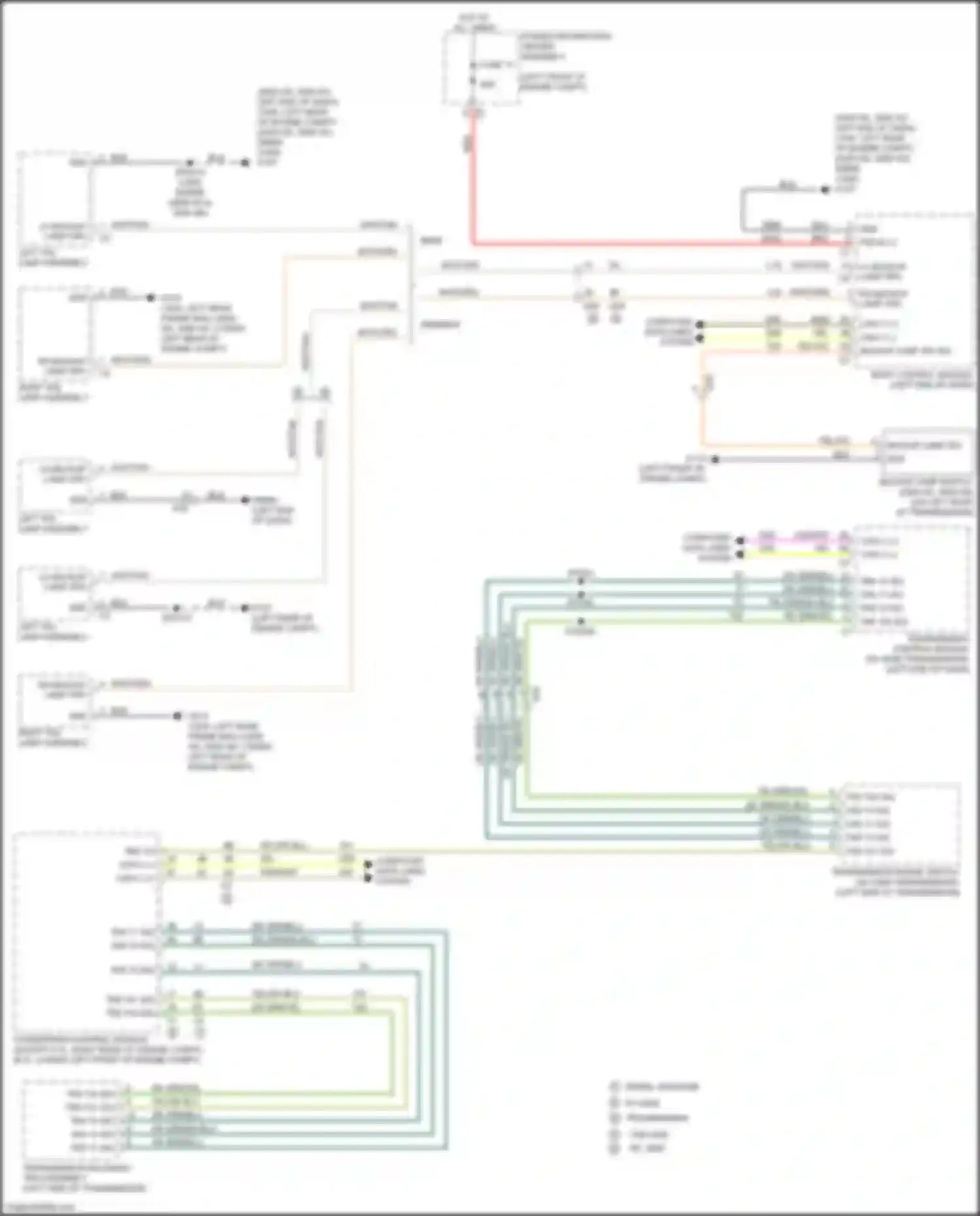 Wiring diagram lh backup lamp drv for RAM 1500 IV (2011-2024)