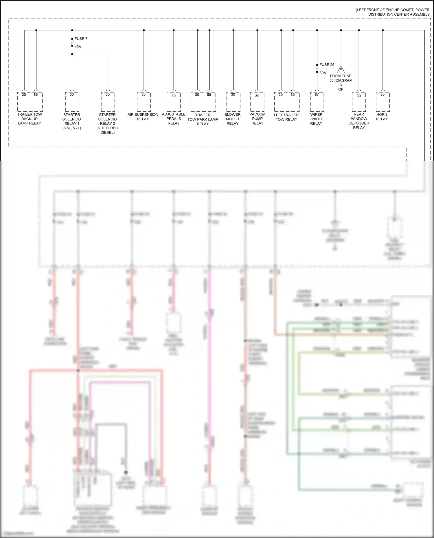 RAM 1500 IV (2011-2024) radio frequency hub module wiring diagram  (9 of 16)