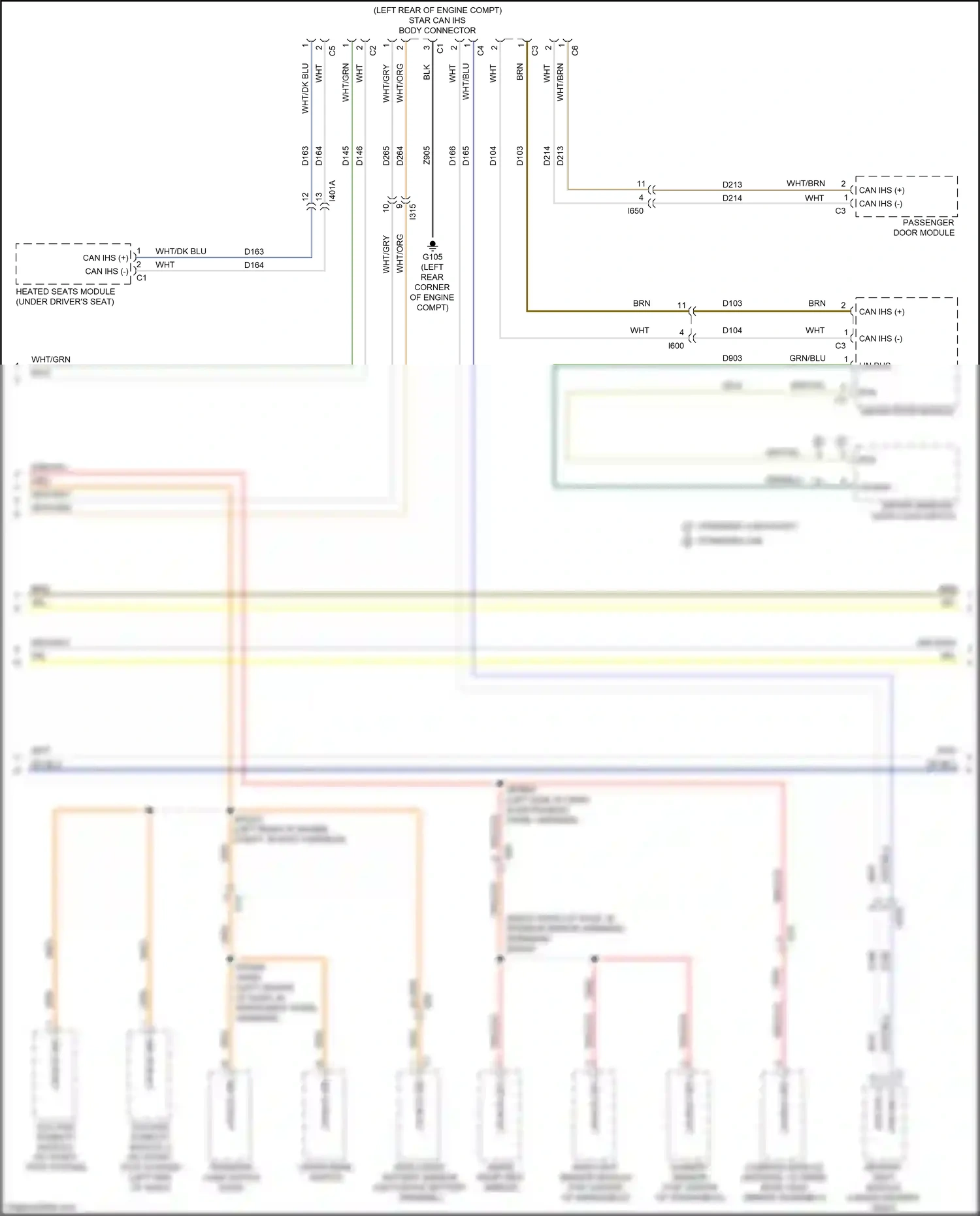 RAM 1500 IV (2011-2024) rain light sensor module wiring diagram  (1 of 3)
