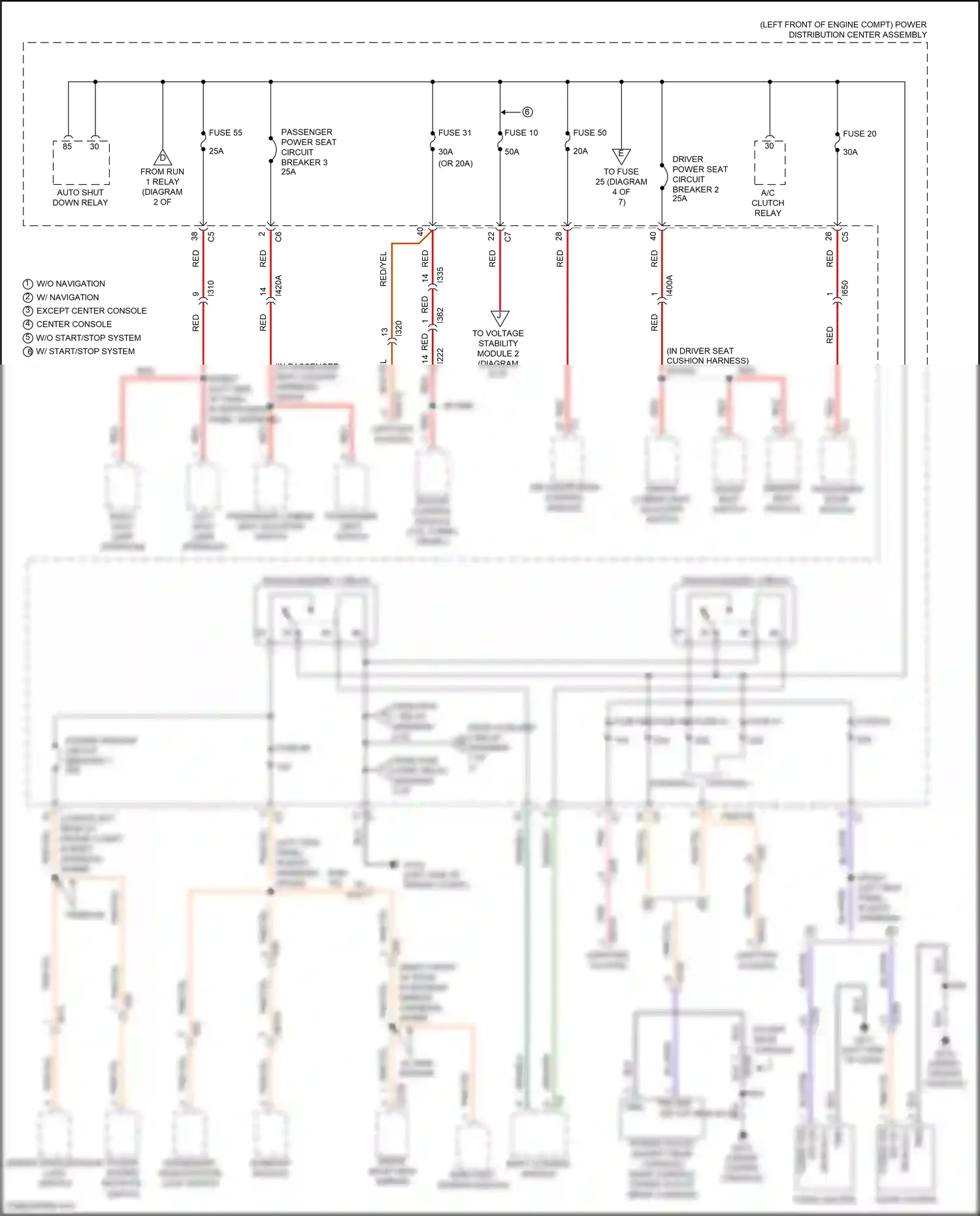 RAM 1500 IV (2011-2024) sunroof module wiring diagram  (2 of 3)