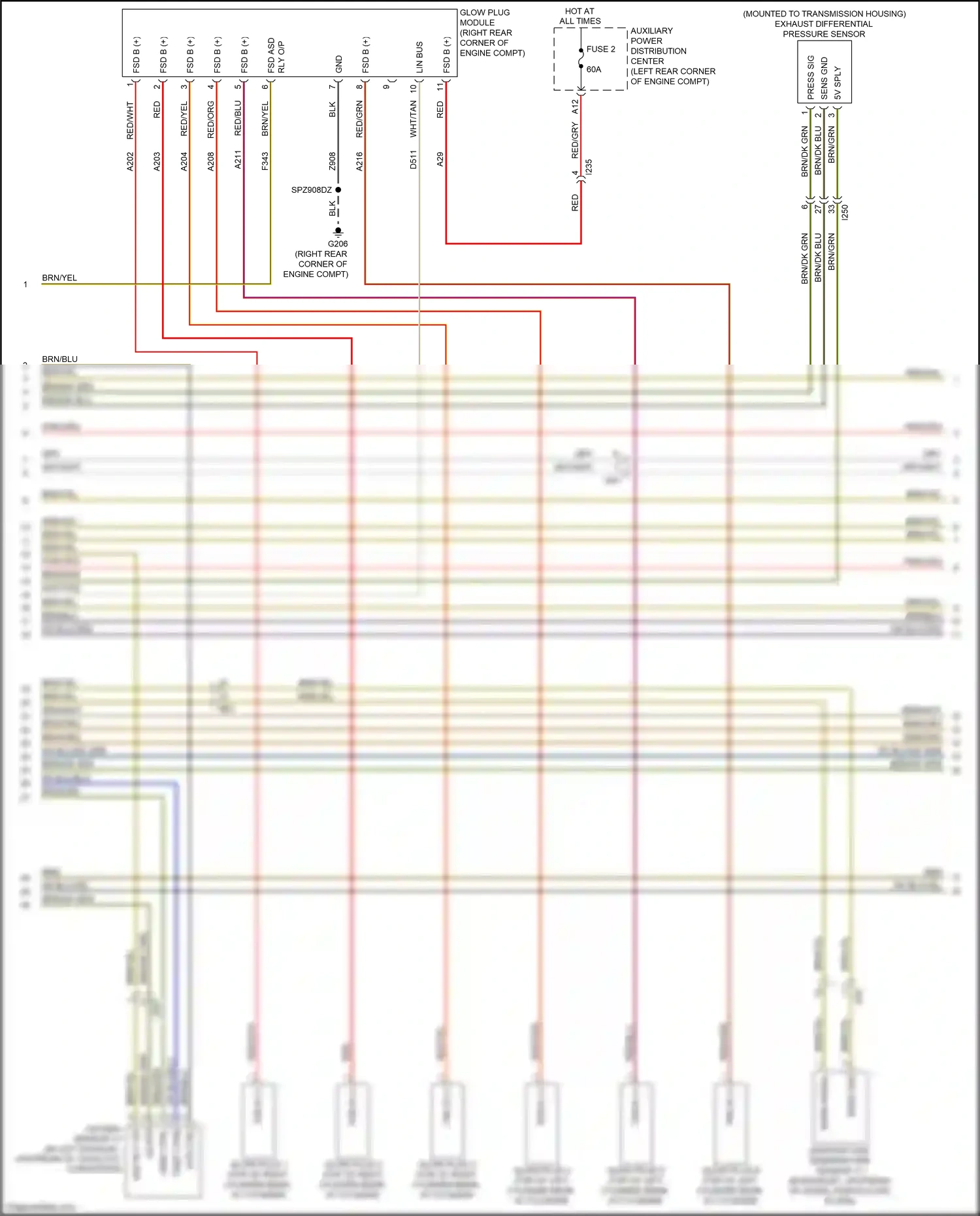 RAM 1500 IV (2011-2024) temp 2 pre wiring diagram  (1 of 1)