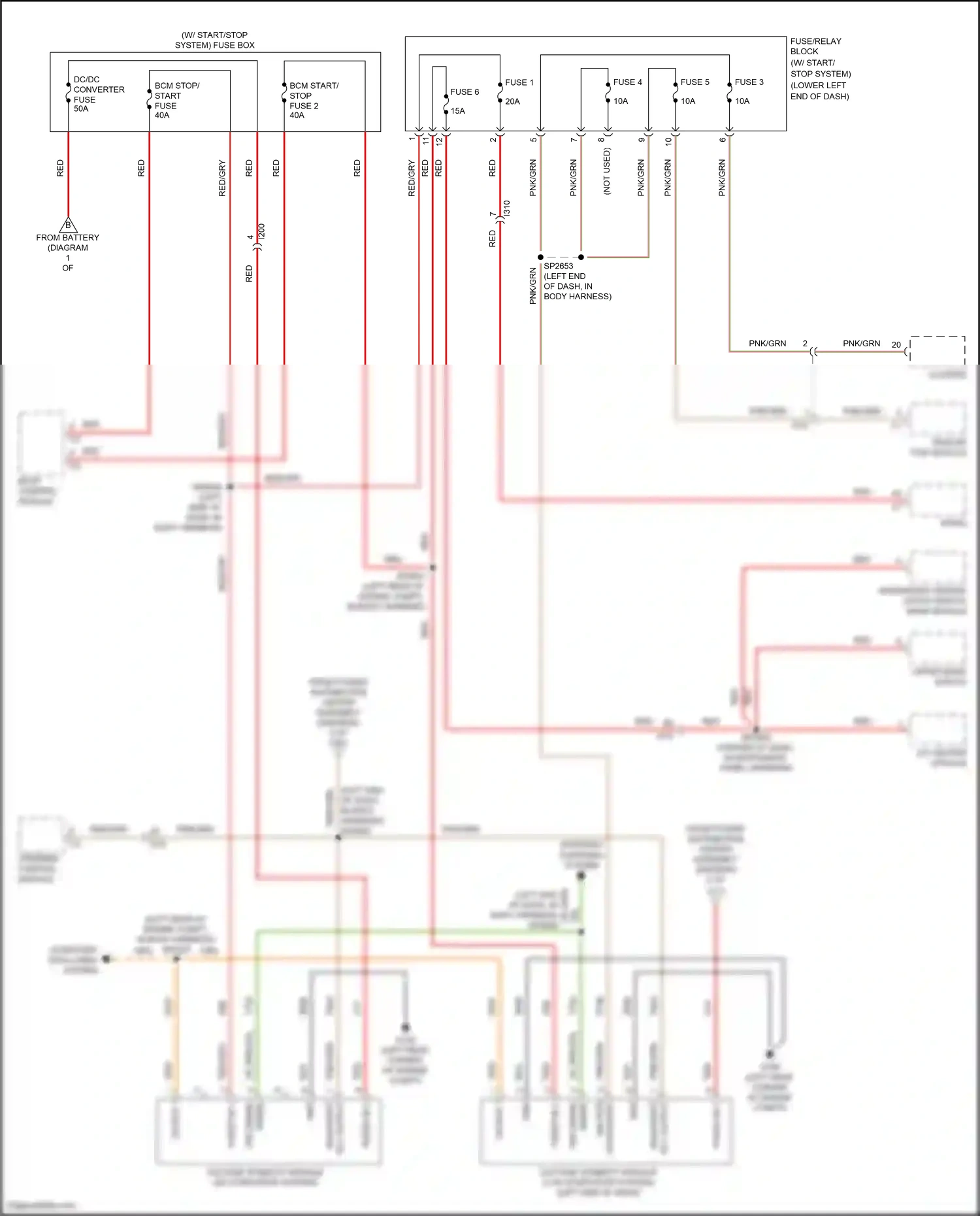 RAM 1500 IV (2011-2024) voltage stability module 2 (w/ start/stop system) (left end of dash) wiring diagram  (1 of 1)