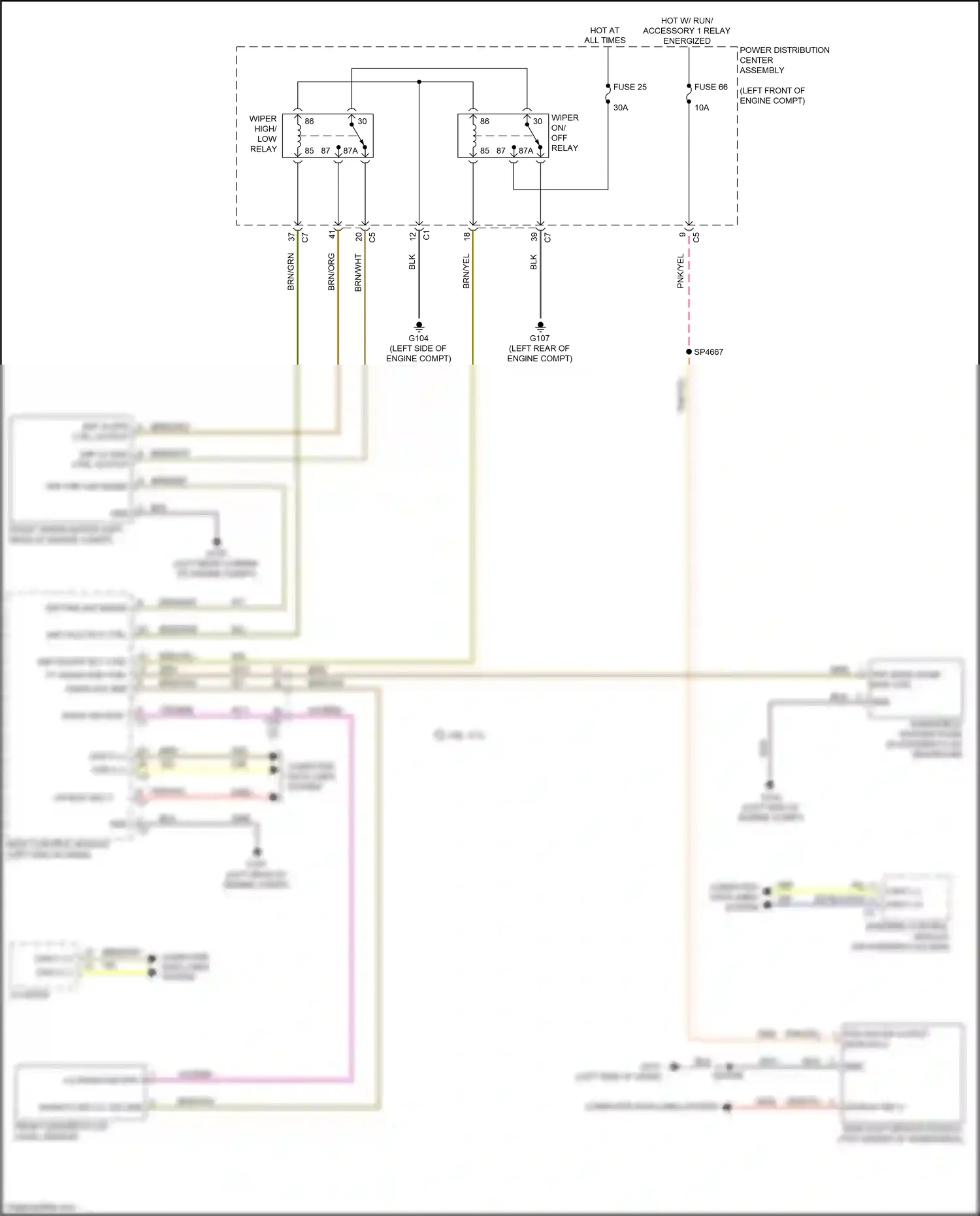 RAM 1500 IV (2011-2024) wip lo spd ctrl output wiring diagram  (1 of 1)