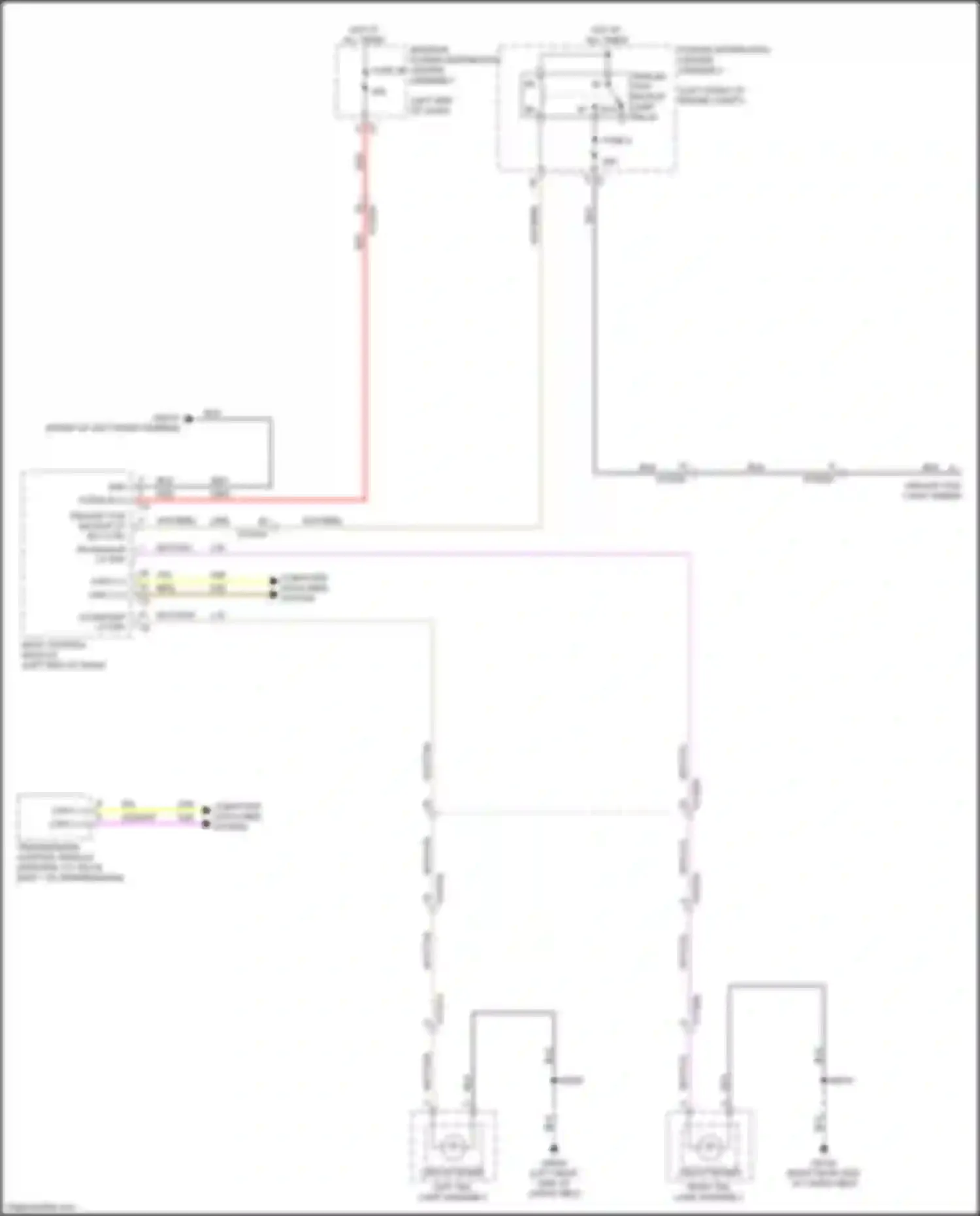 1500 RAM V (2018-2024): Backup lamps circuit