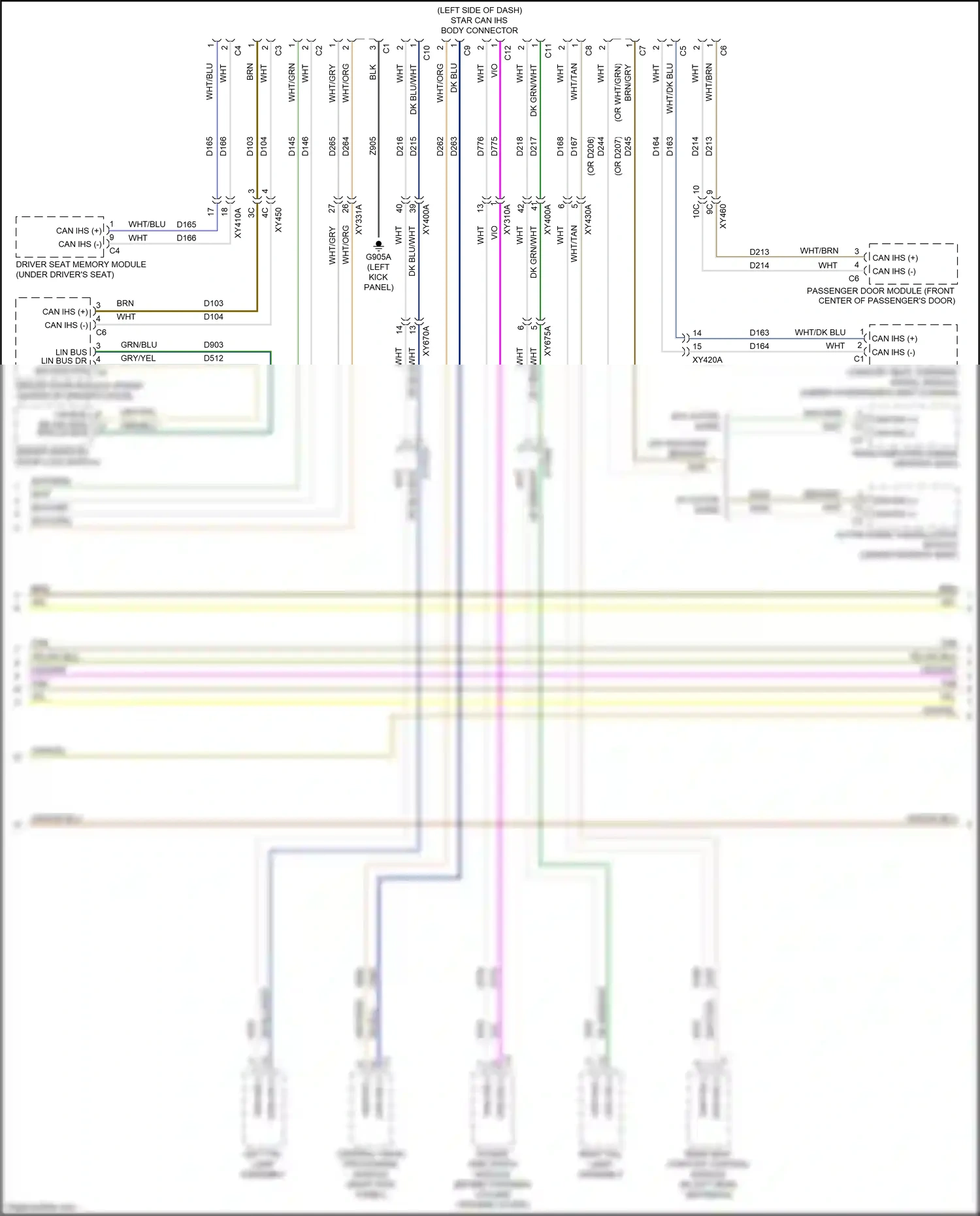 Wiring diagram active noise cancellation module for RAM 1500 V (2018-2024) (3 of 5)