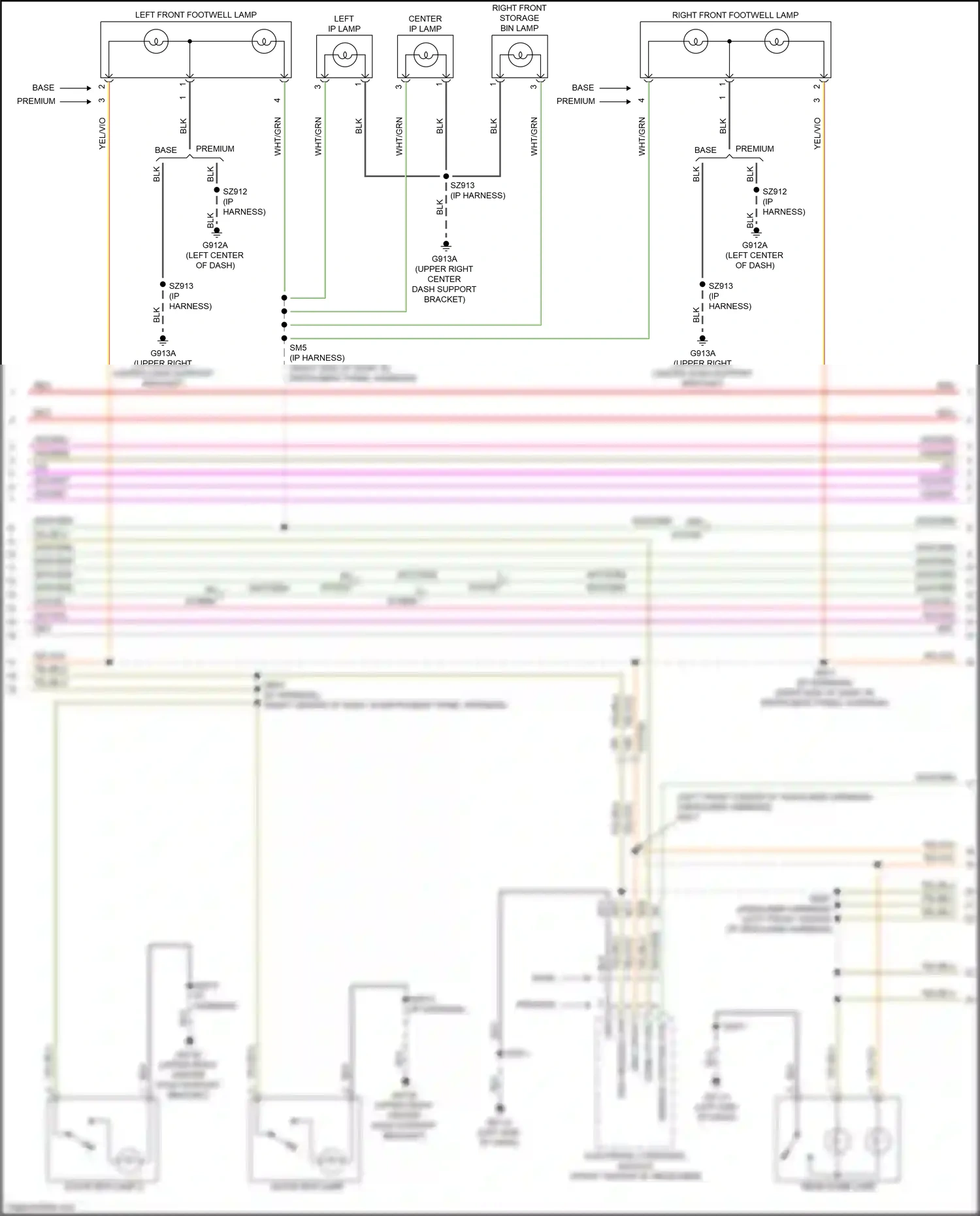 Wiring diagram base premium for RAM 1500 V (2018-2024) (1 of 2)