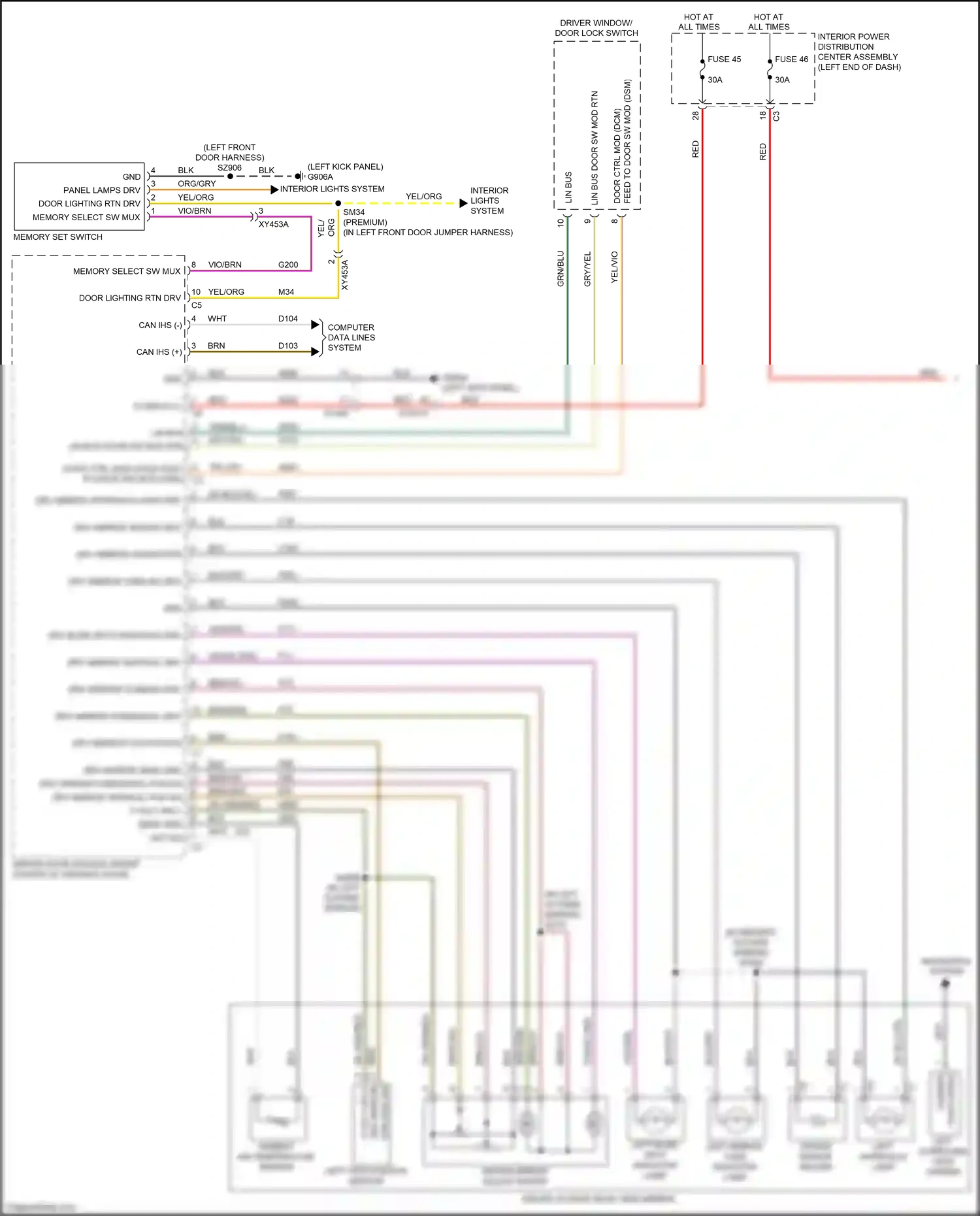 Wiring diagram blk/gry for RAM 1500 V (2018-2024) (2 of 10)