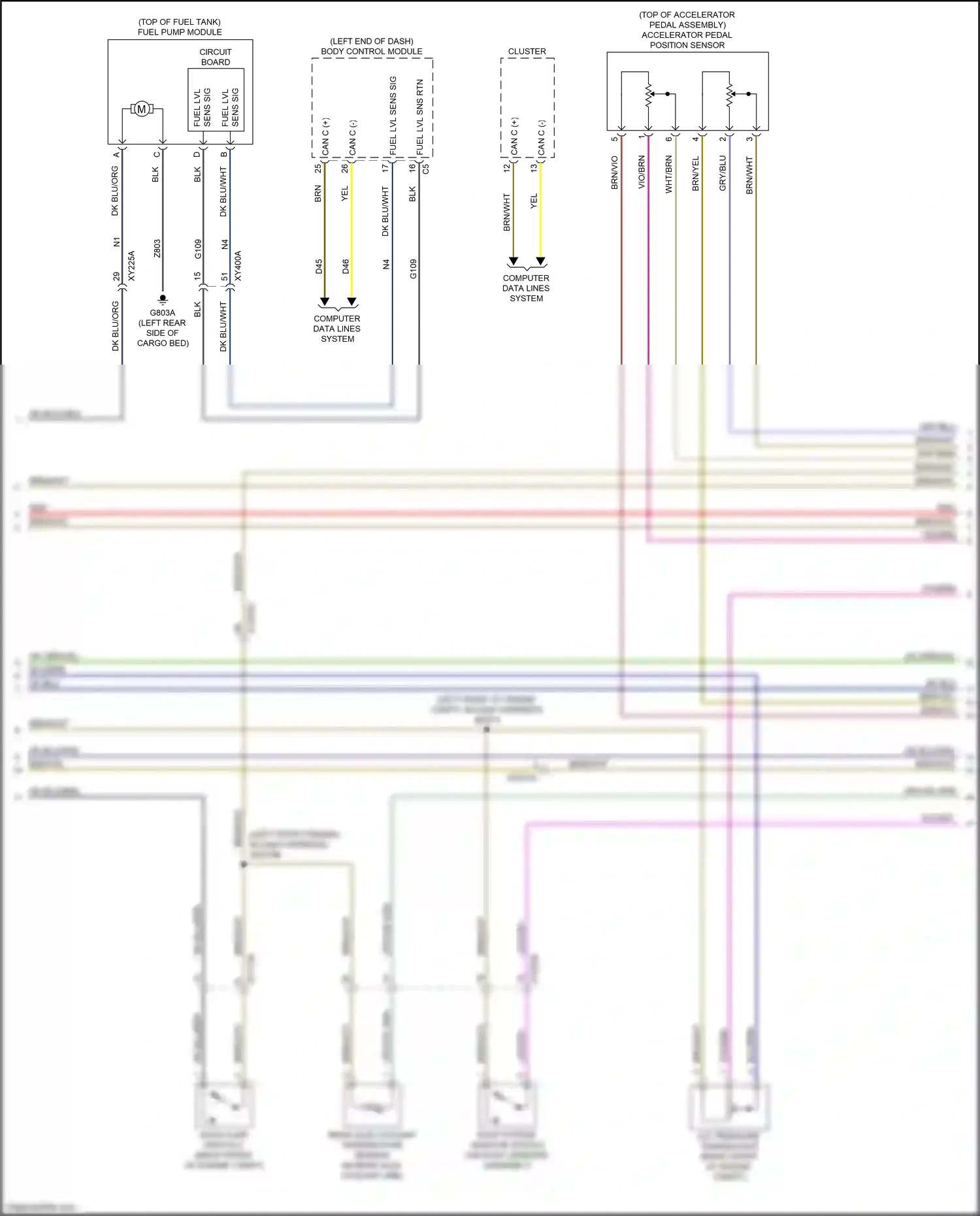 Wiring diagram brn/yel for RAM 1500 V (2018-2024) (22 of 38)