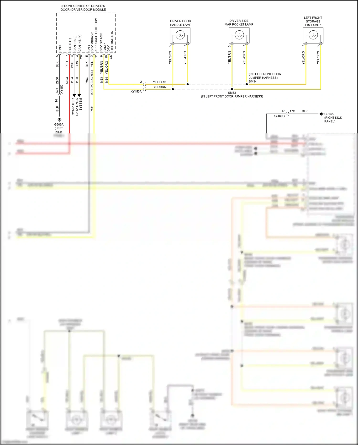 Wiring diagram drv mirror for RAM 1500 V (2018-2024) (1 of 5)