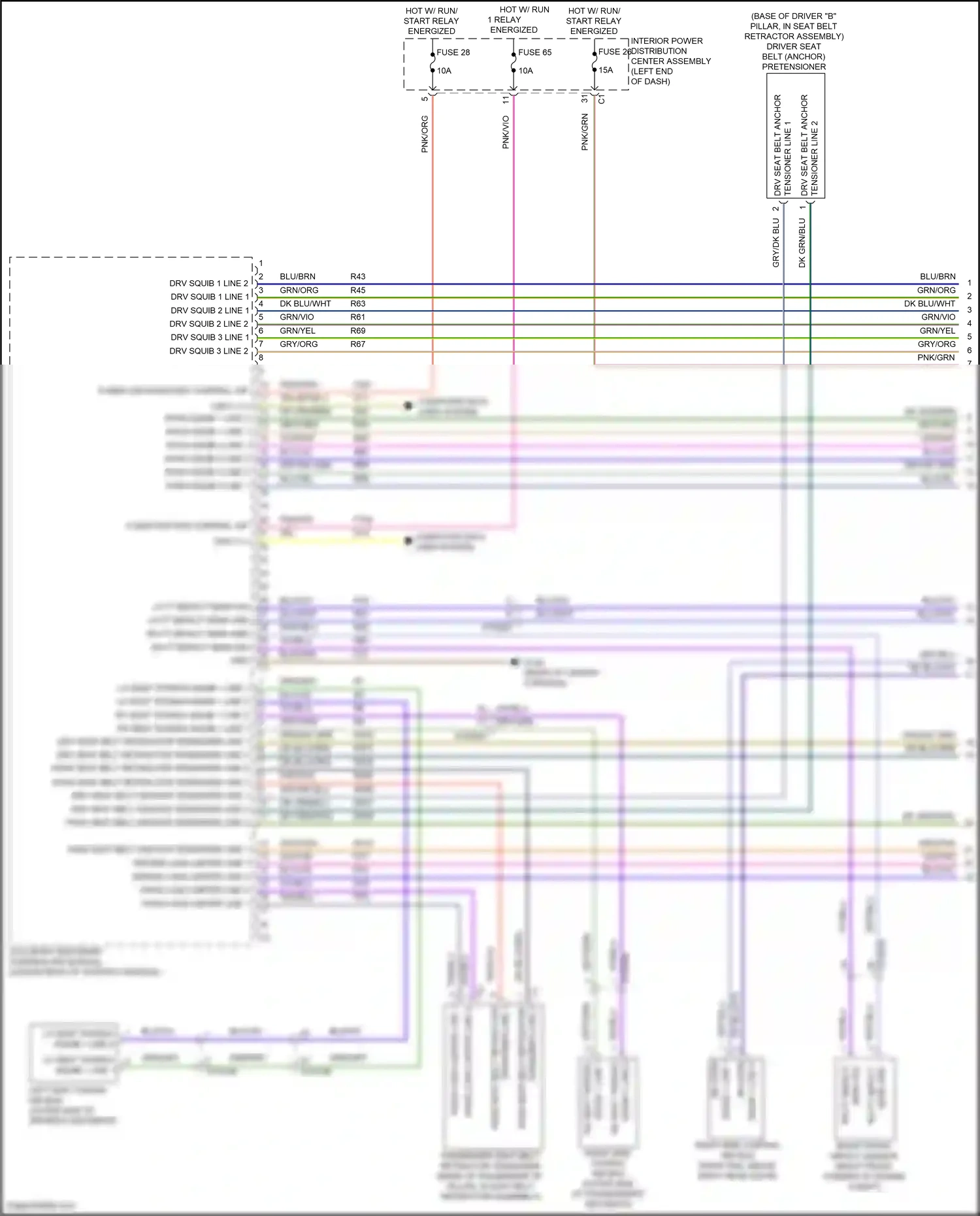 Wiring diagram drv squib 3 line 2 for RAM 1500 V (2018-2024) (1 of 1)