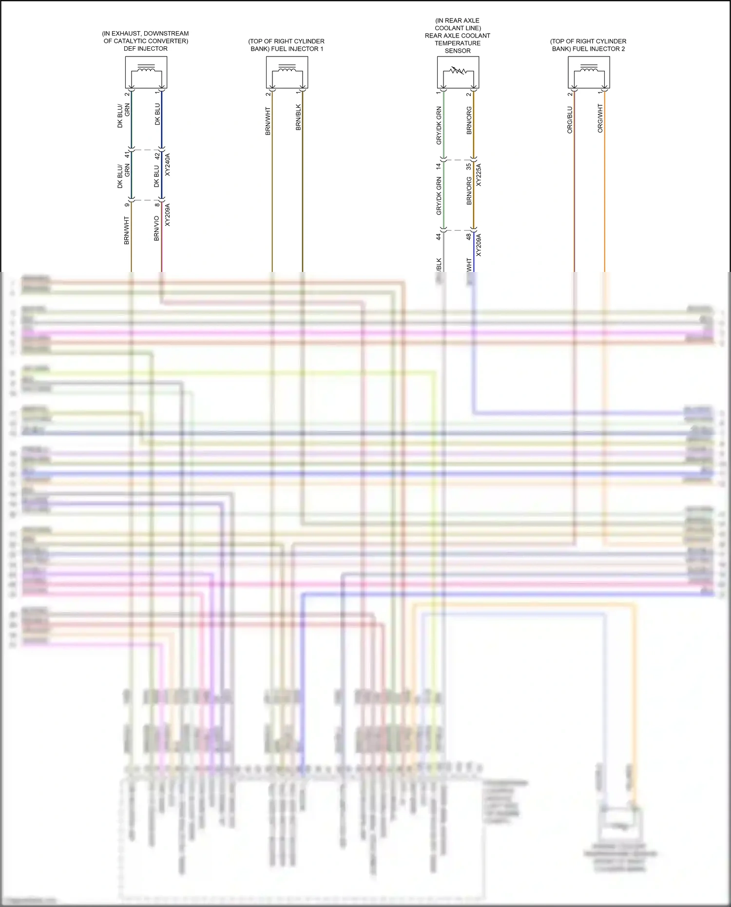 Wiring diagram engine coolant temperature sensor for RAM 1500 V (2018-2024) (4 of 8)