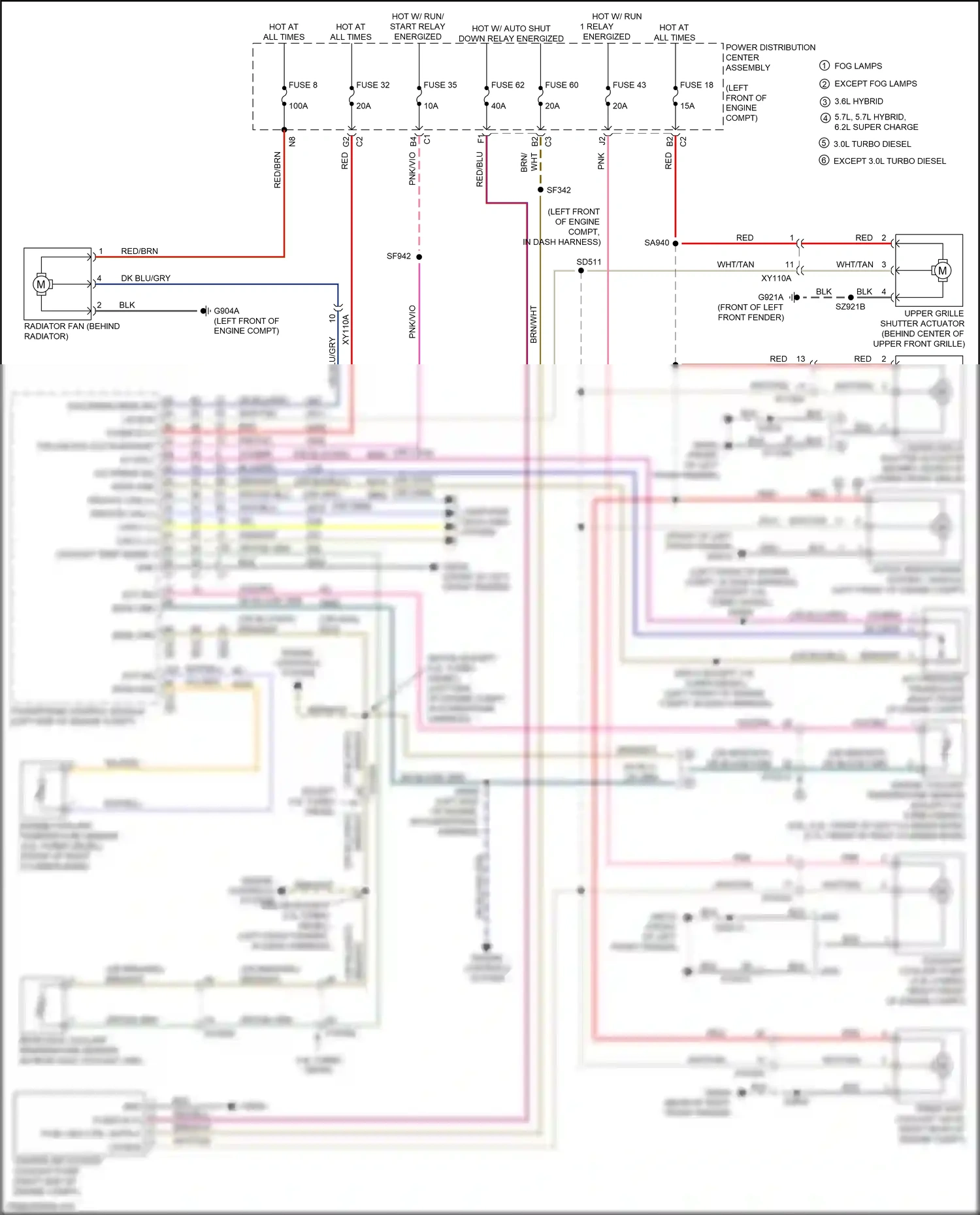 Wiring diagram engine coolant temperature sensor for RAM 1500 V (2018-2024) (1 of 8)
