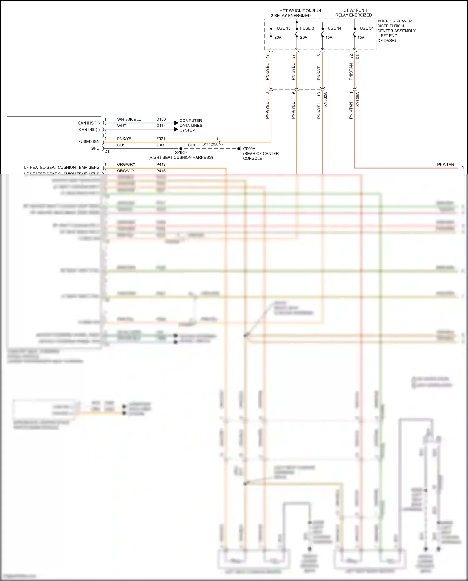 Wiring diagram fuse 3 for RAM 1500 V (2018-2024) (2 of 4)