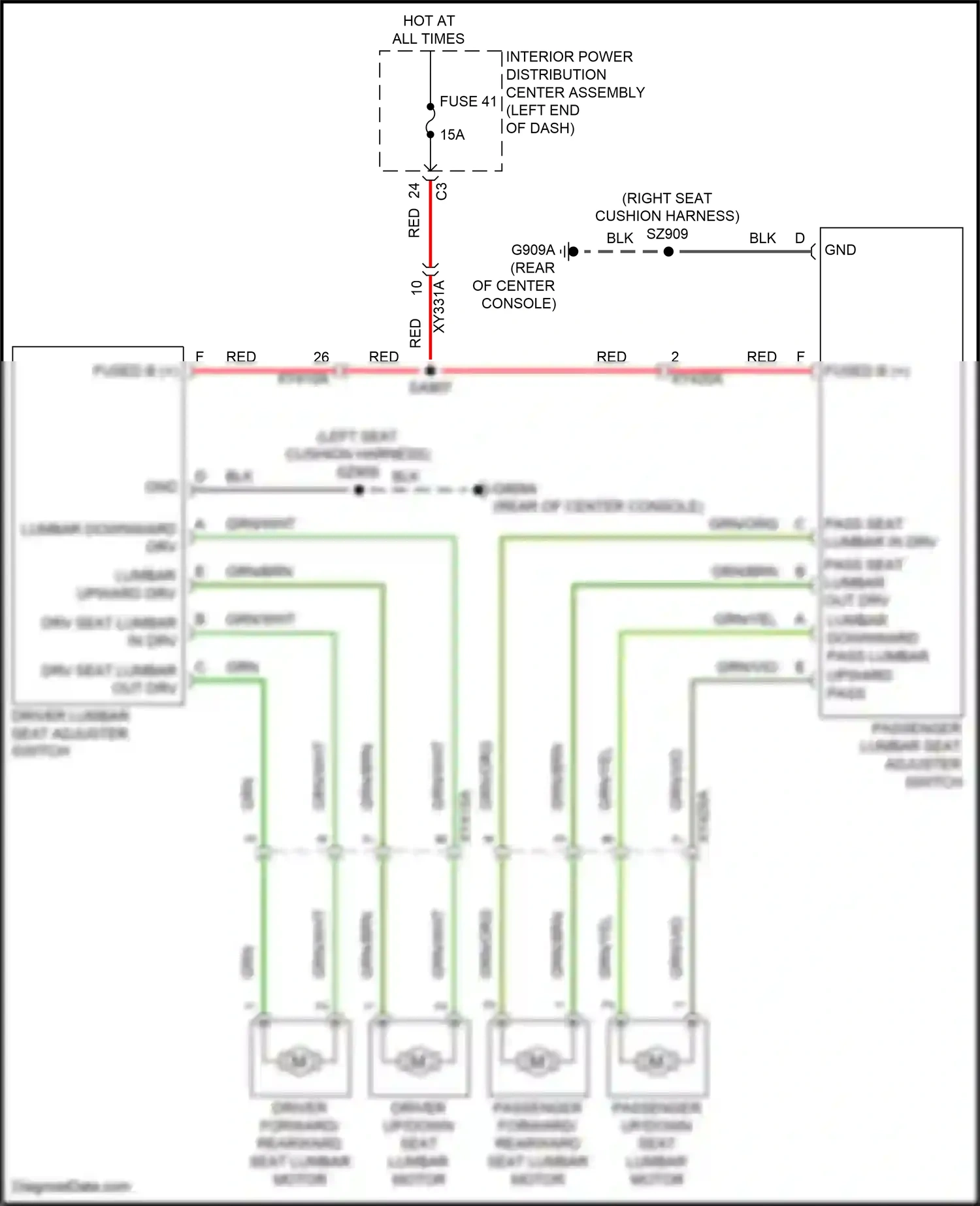 Wiring diagram grn/yel for RAM 1500 V (2018-2024) (11 of 19)