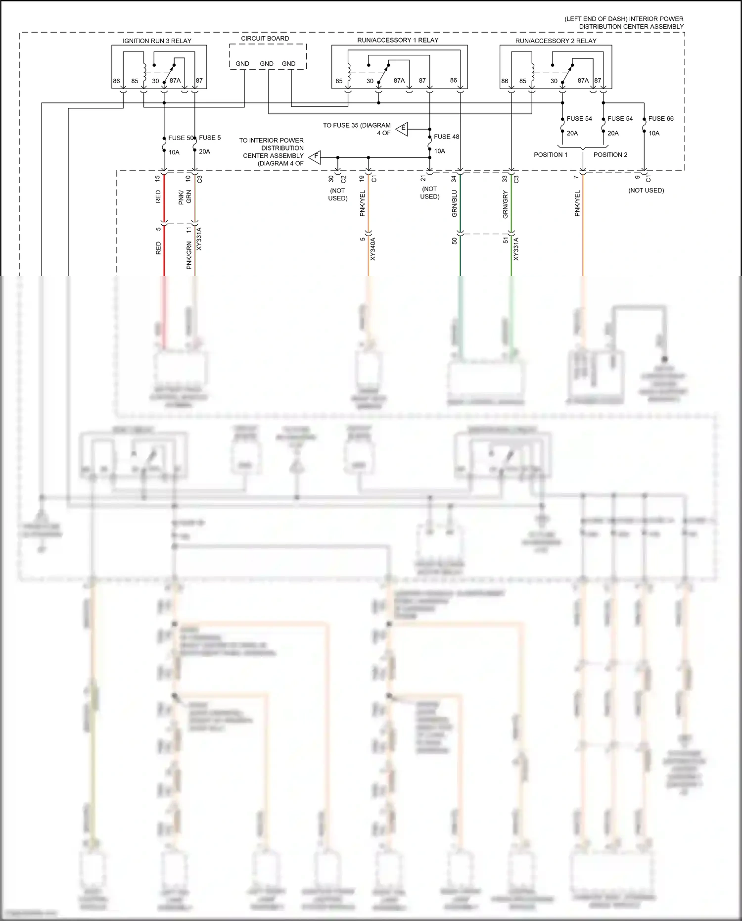 Wiring diagram left tail lamp assembly for RAM 1500 V (2018-2024) (4 of 4)