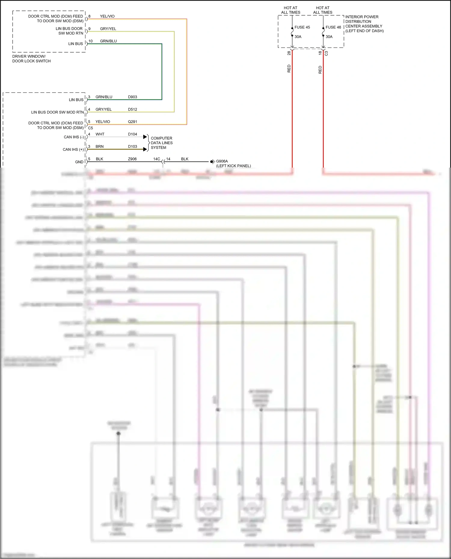 Wiring diagram lin bus for RAM 1500 V (2018-2024) (24 of 36)