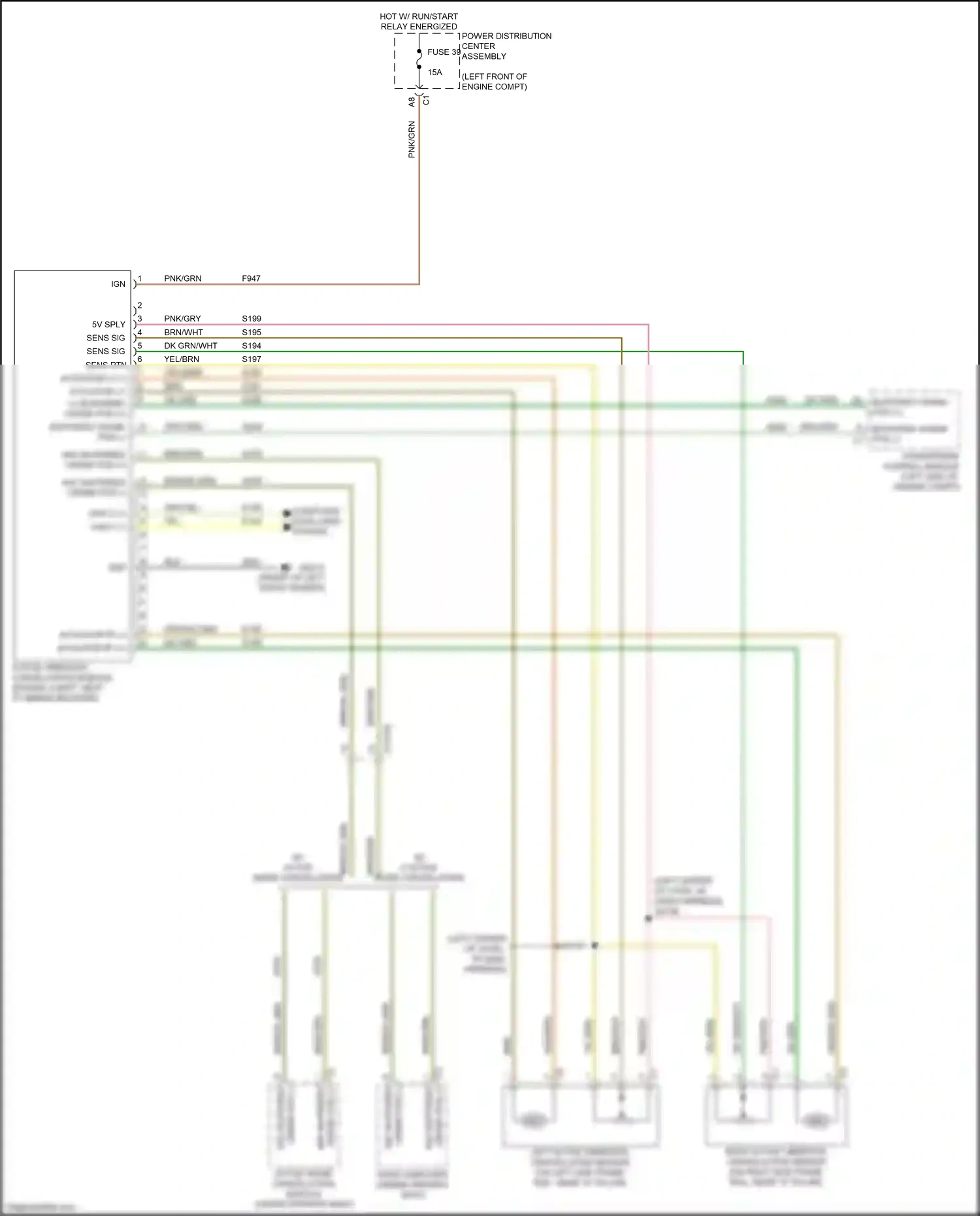 Wiring diagram powertrain control module for RAM 1500 V (2018-2024) (1 of 21)