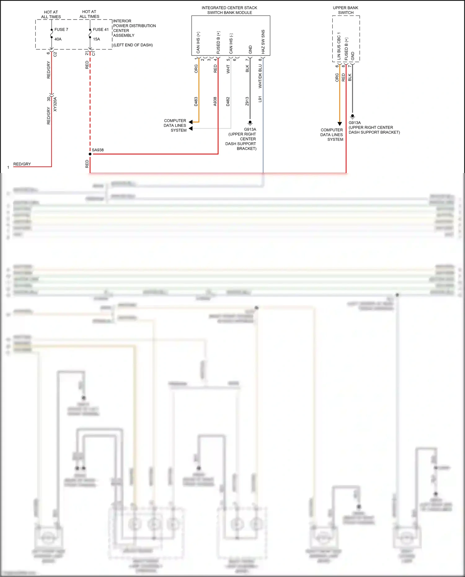 Wiring diagram red for RAM 1500 V (2018-2024) (64 of 109)
