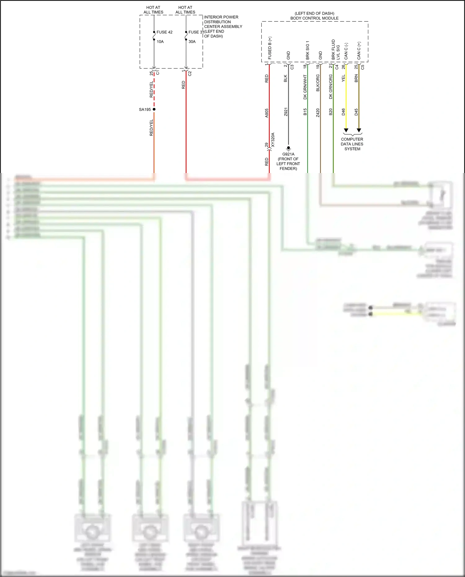 Wiring diagram red/yel for RAM 1500 V (2018-2024) (12 of 13)