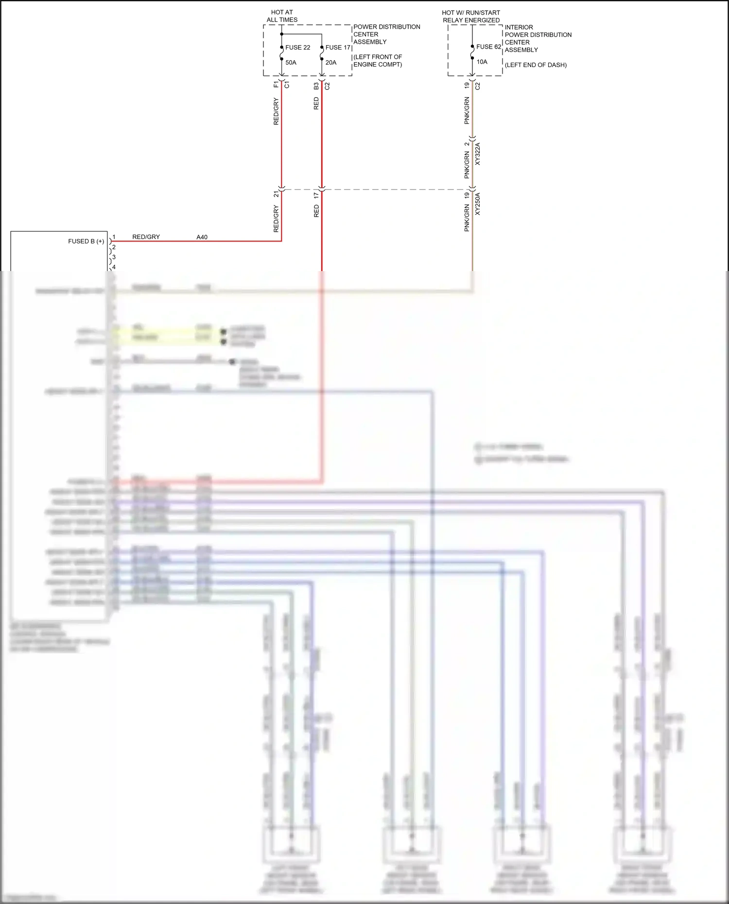 Wiring diagram right front height sensor for RAM 1500 V (2018-2024) (1 of 2)