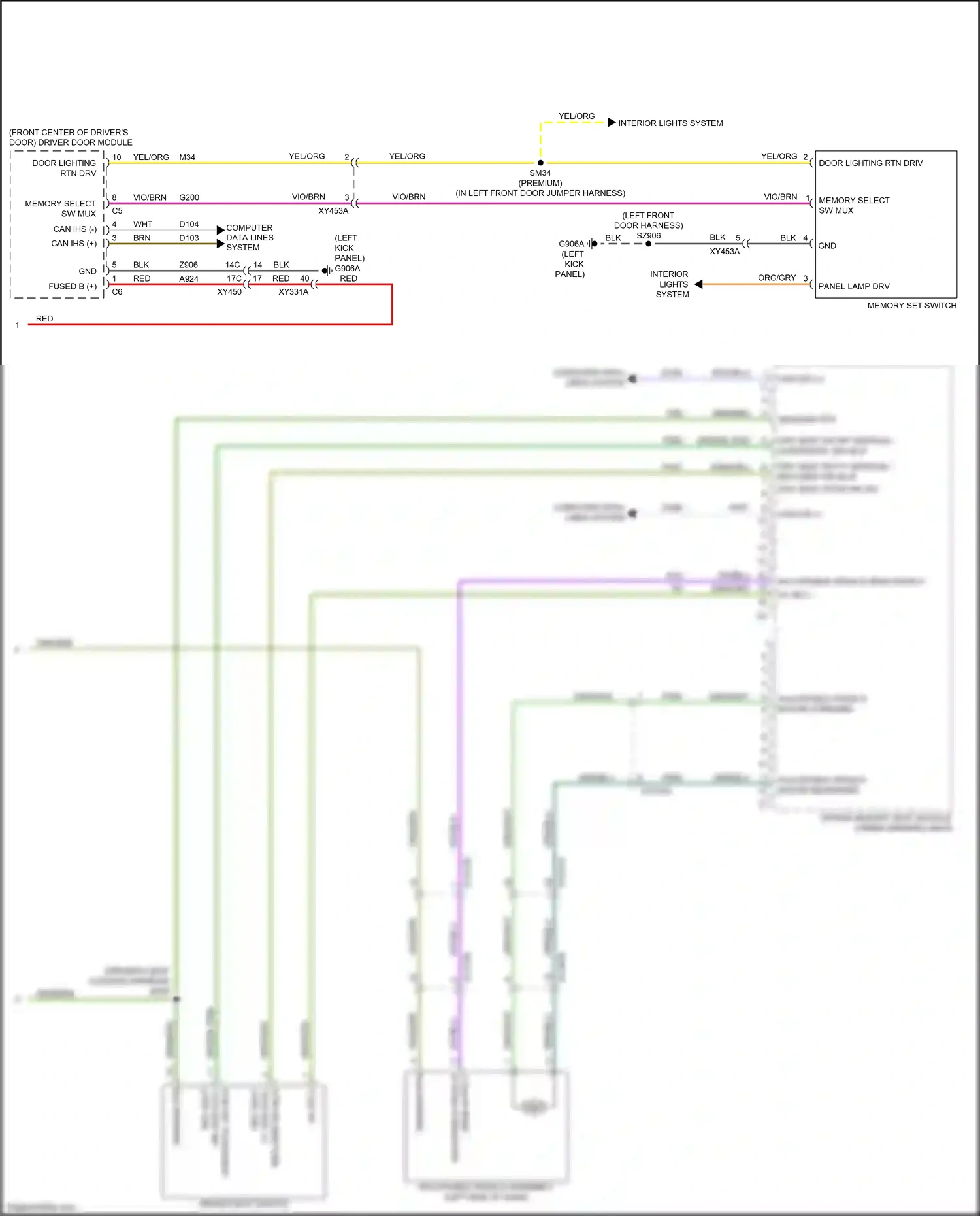 Wiring diagram rr vertical/ for RAM 1500 V (2018-2024) (1 of 1)