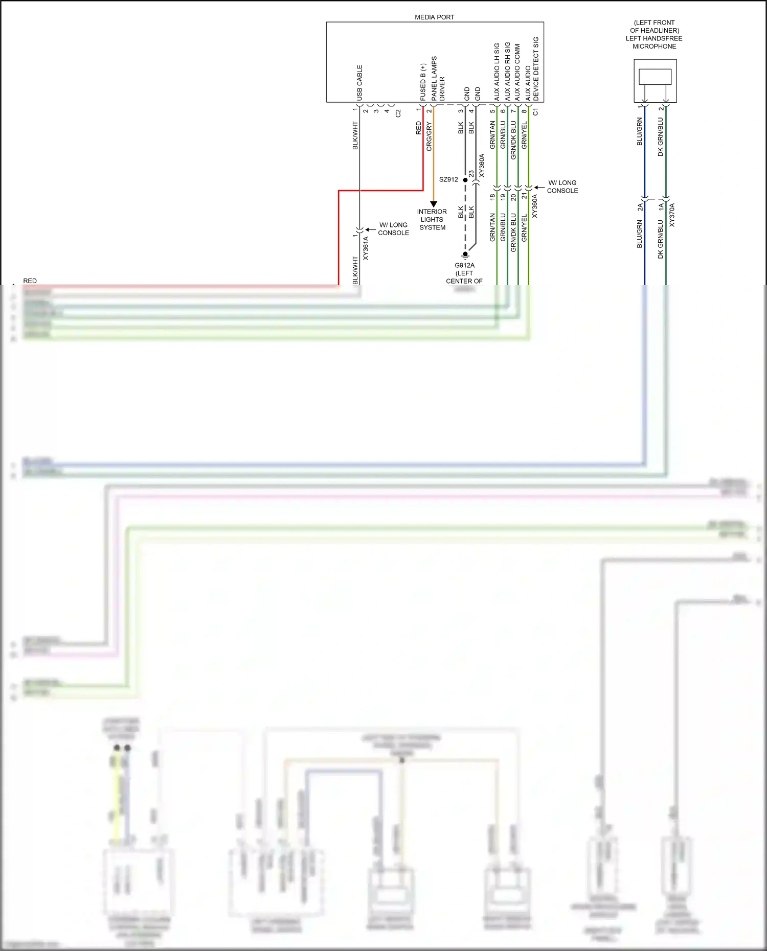 Wiring diagram steering column control module for RAM 1500 V (2018-2024) (6 of 14)