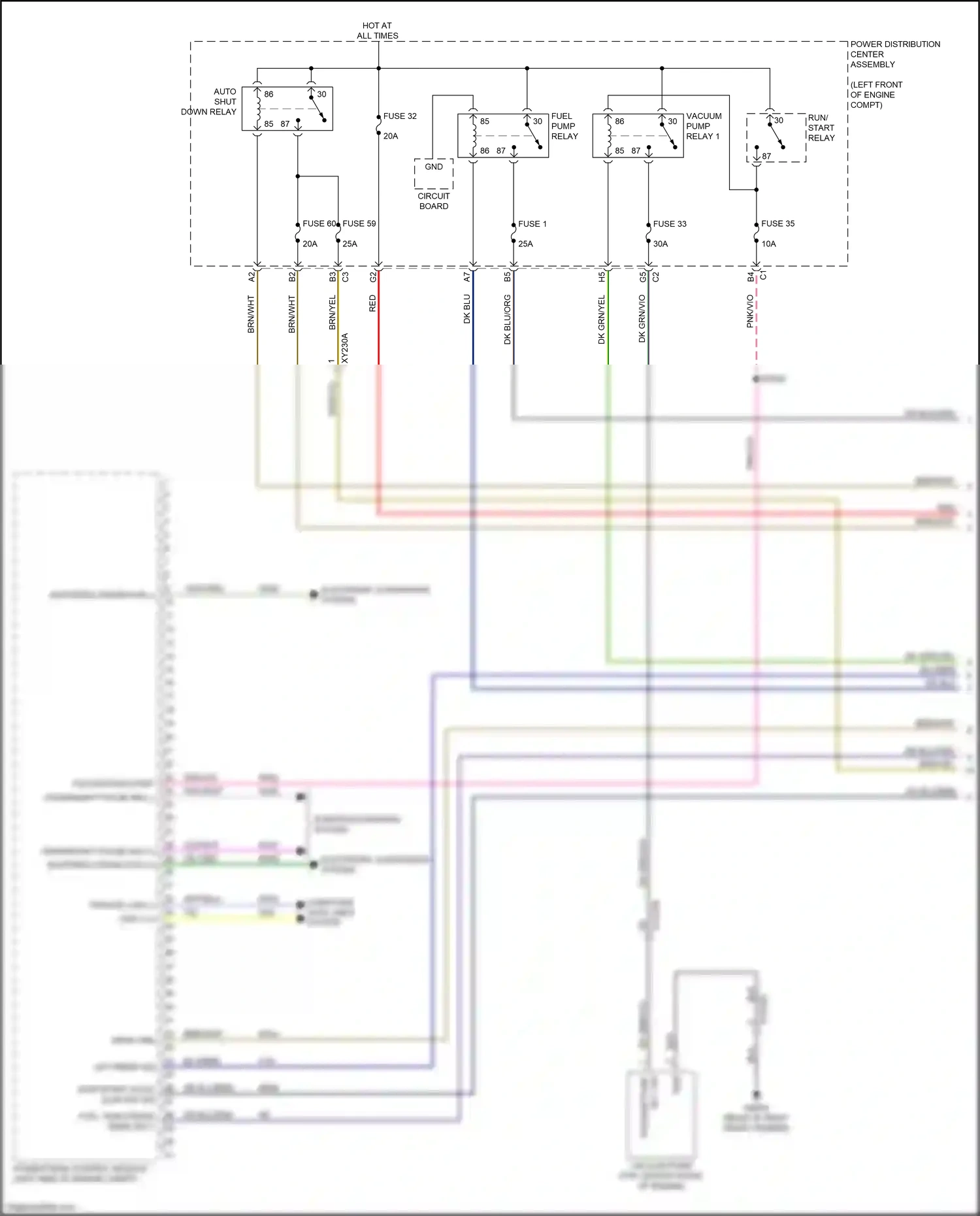 Wiring diagram vacuum pump for RAM 1500 V (2018-2024) (4 of 6)