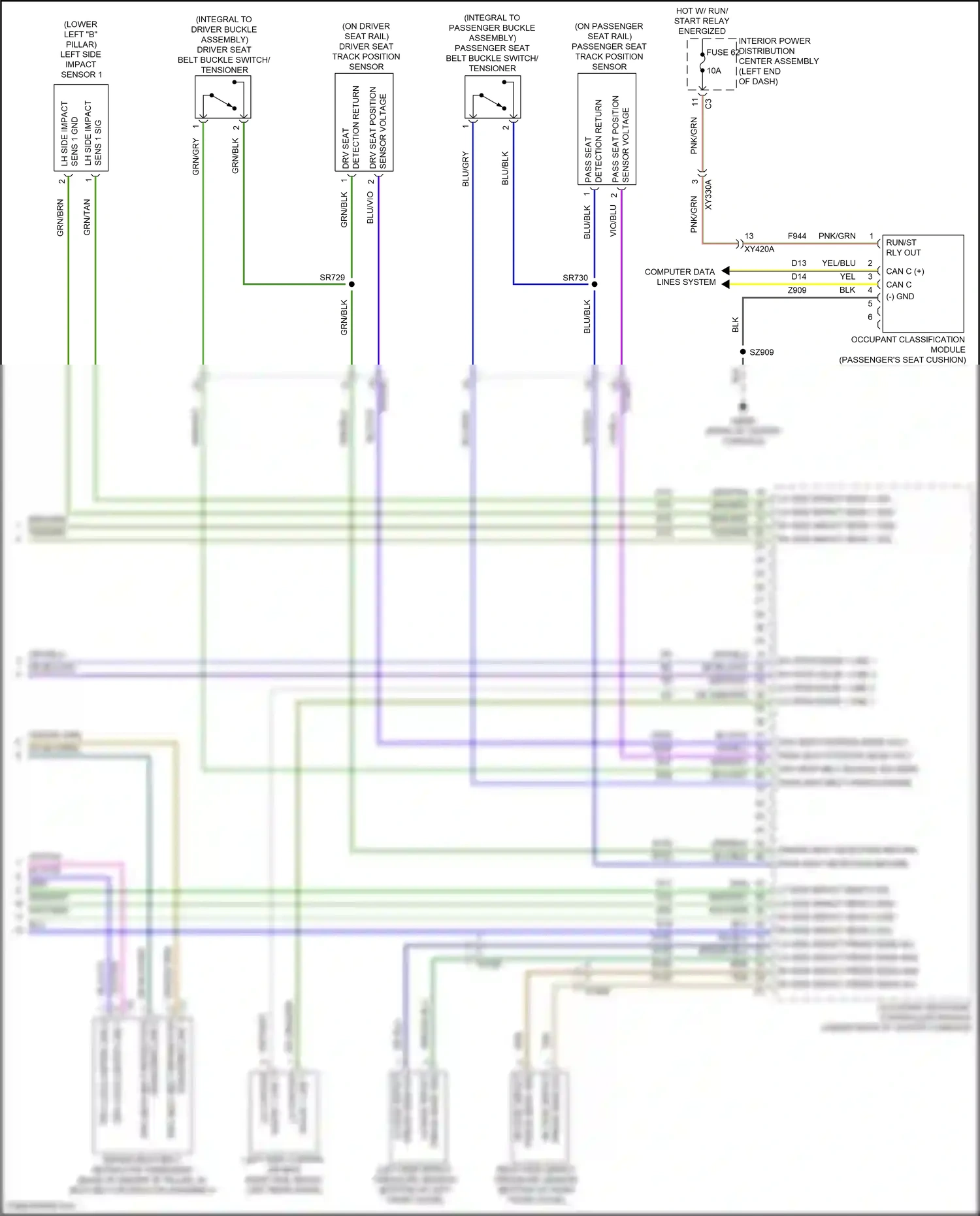 Wiring diagram vio/blu for RAM 1500 V (2018-2024) (10 of 25)