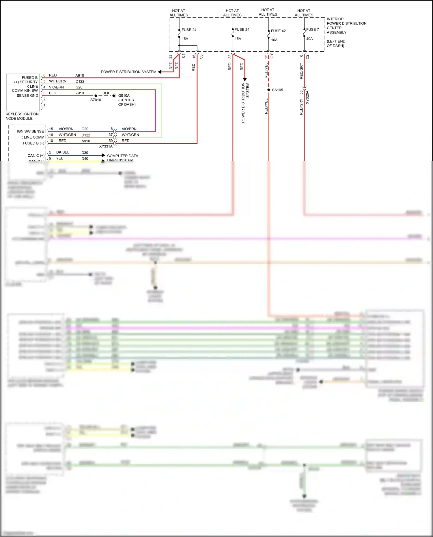 Wiring diagram vio/brn for RAM 1500 V (2018-2024) (20 of 38)