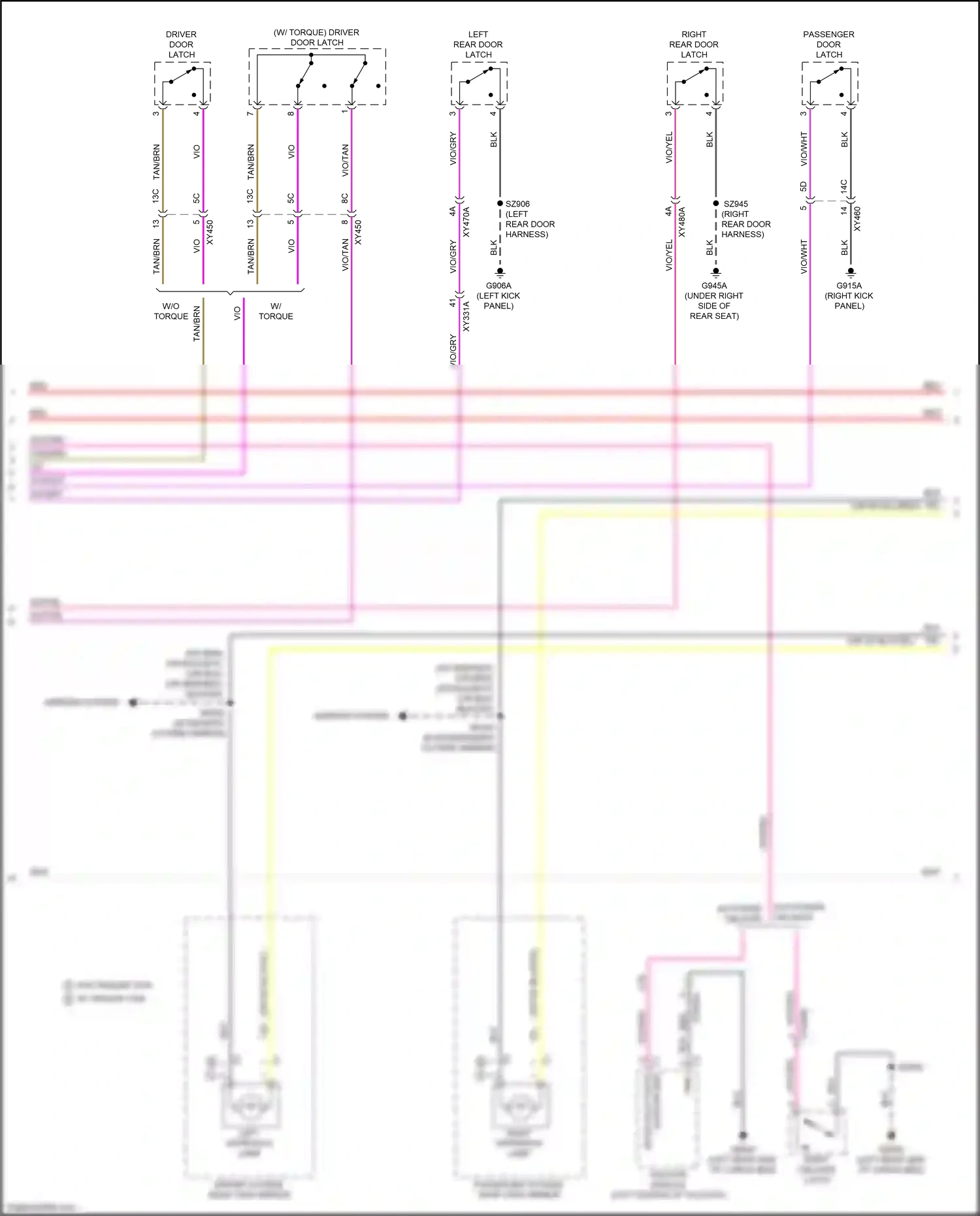 Wiring diagram w/ power tailgate for RAM 1500 V (2018-2024) (1 of 2)
