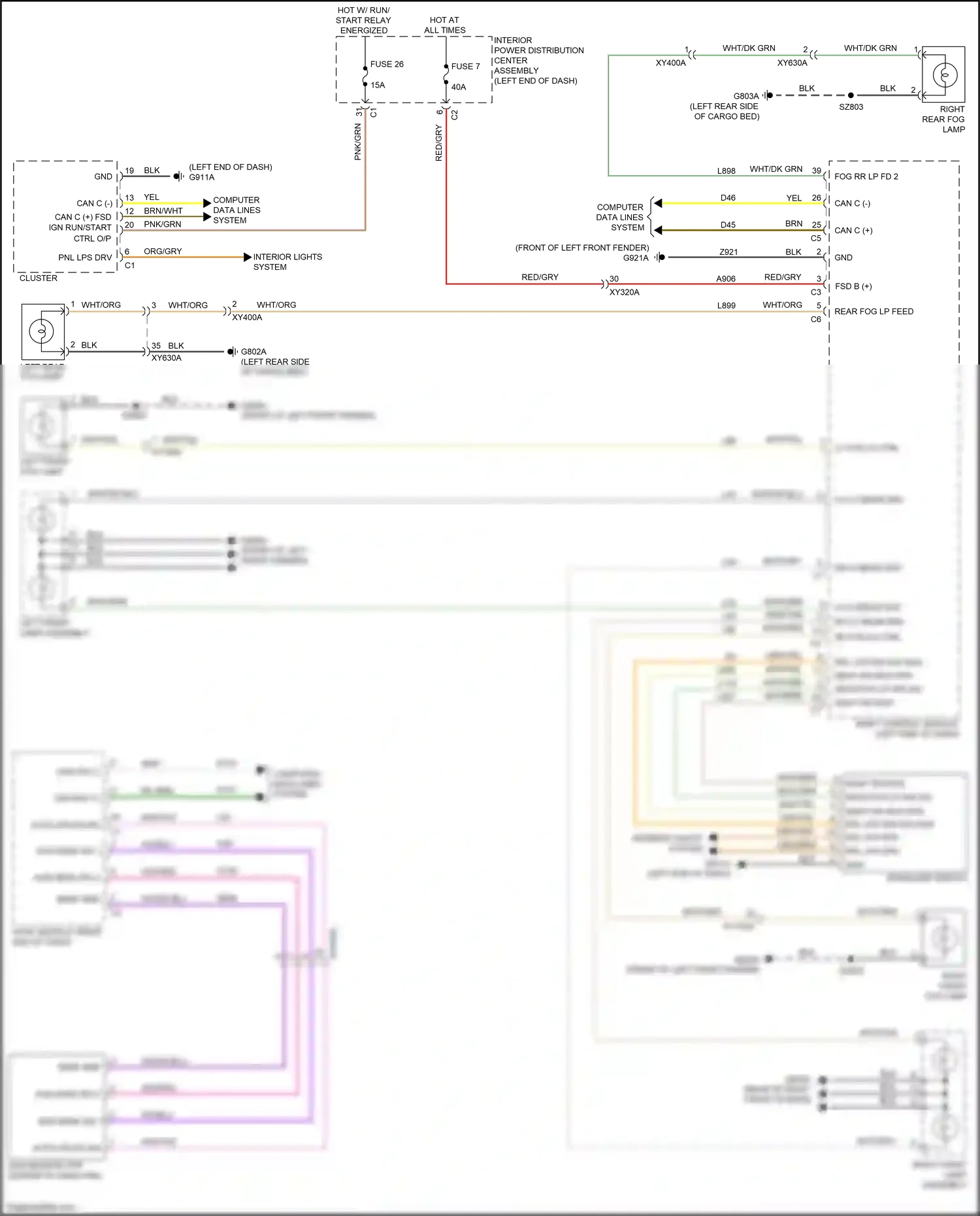 Wiring diagram wht/yel for RAM 1500 V (2018-2024) (6 of 13)